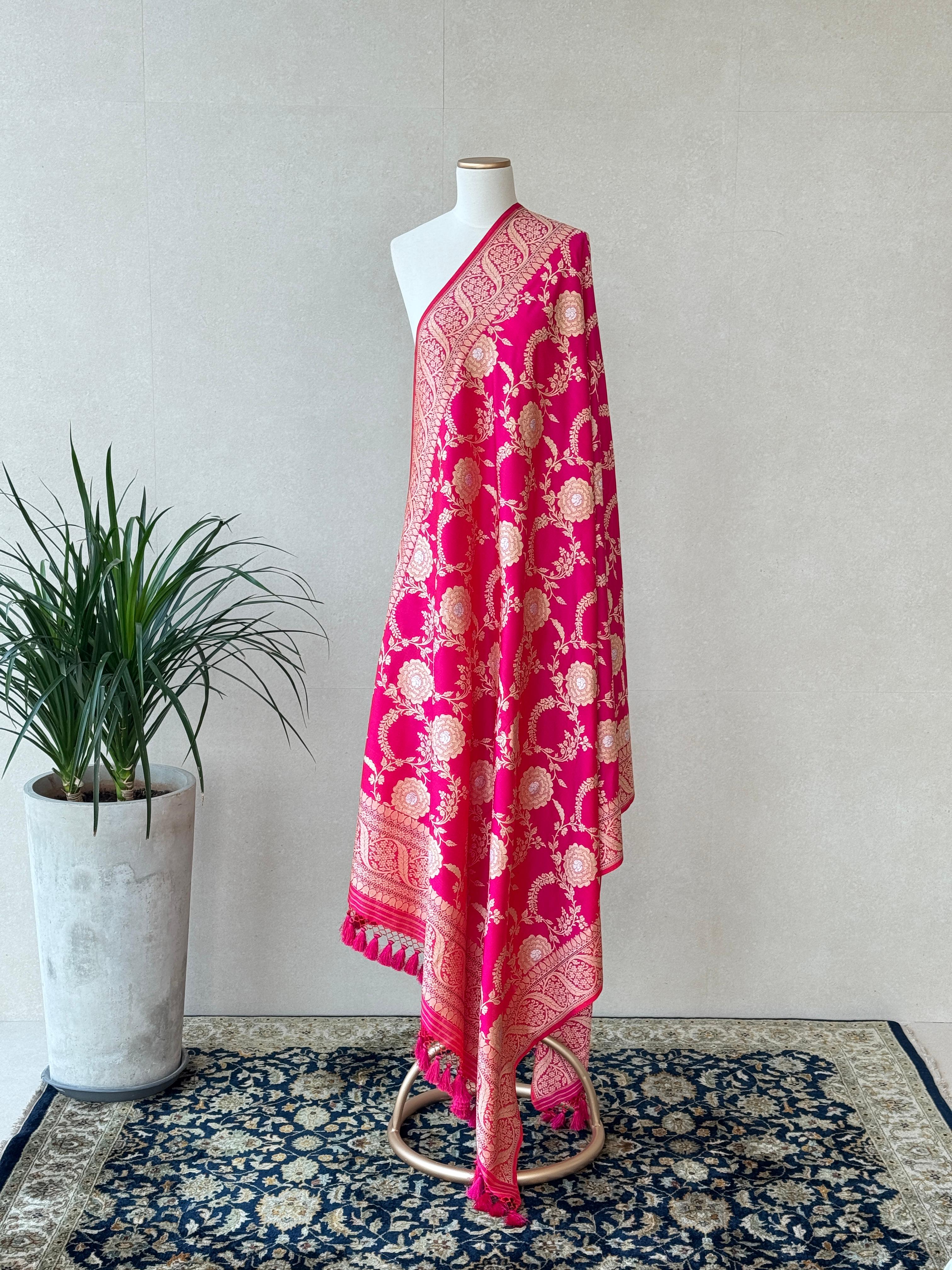 Katan Silk Sona Rupa Jaal Dupatta