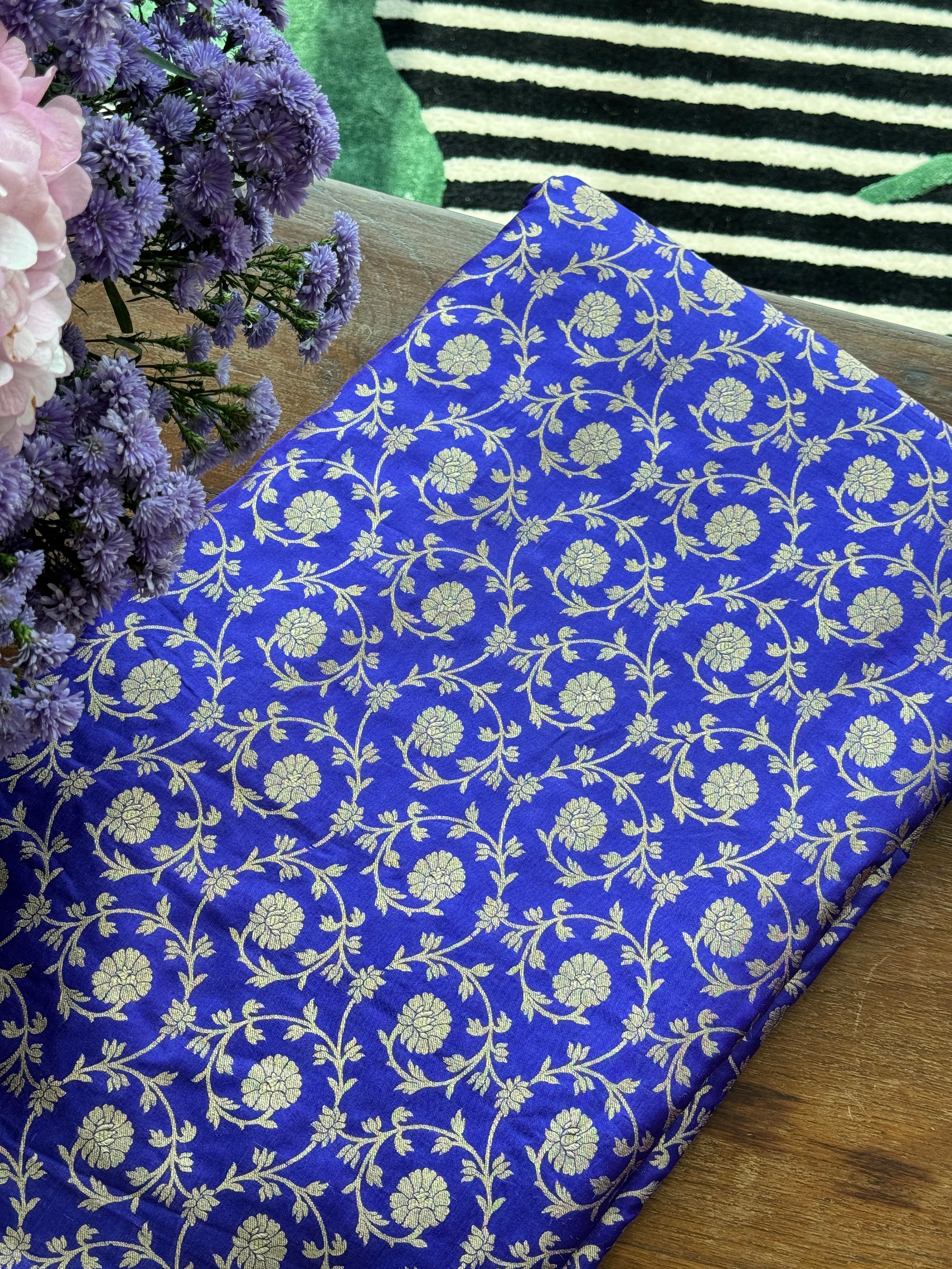 Katan Silk Jaal Fabric