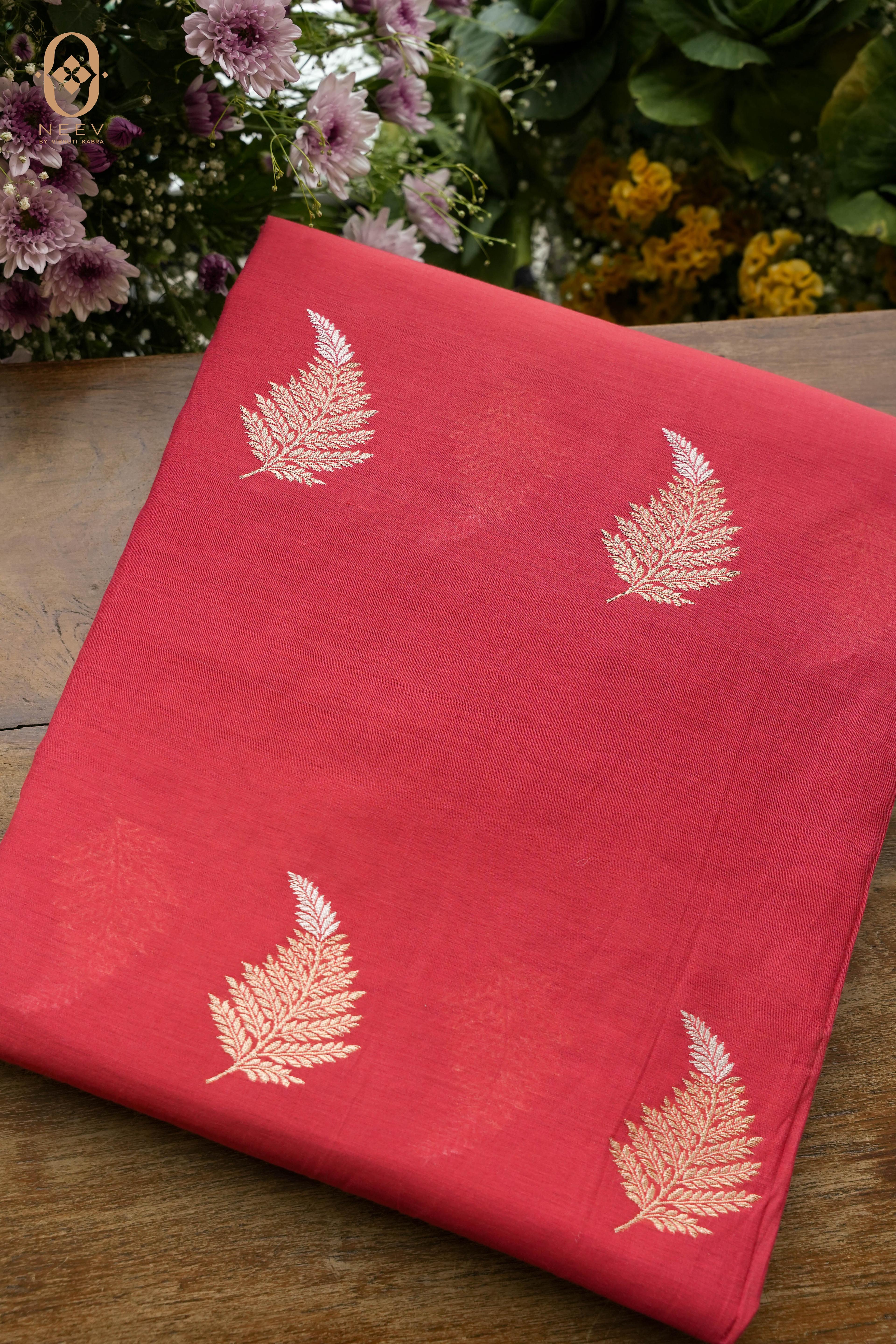 Premium Cotton Fern Boota Fabric