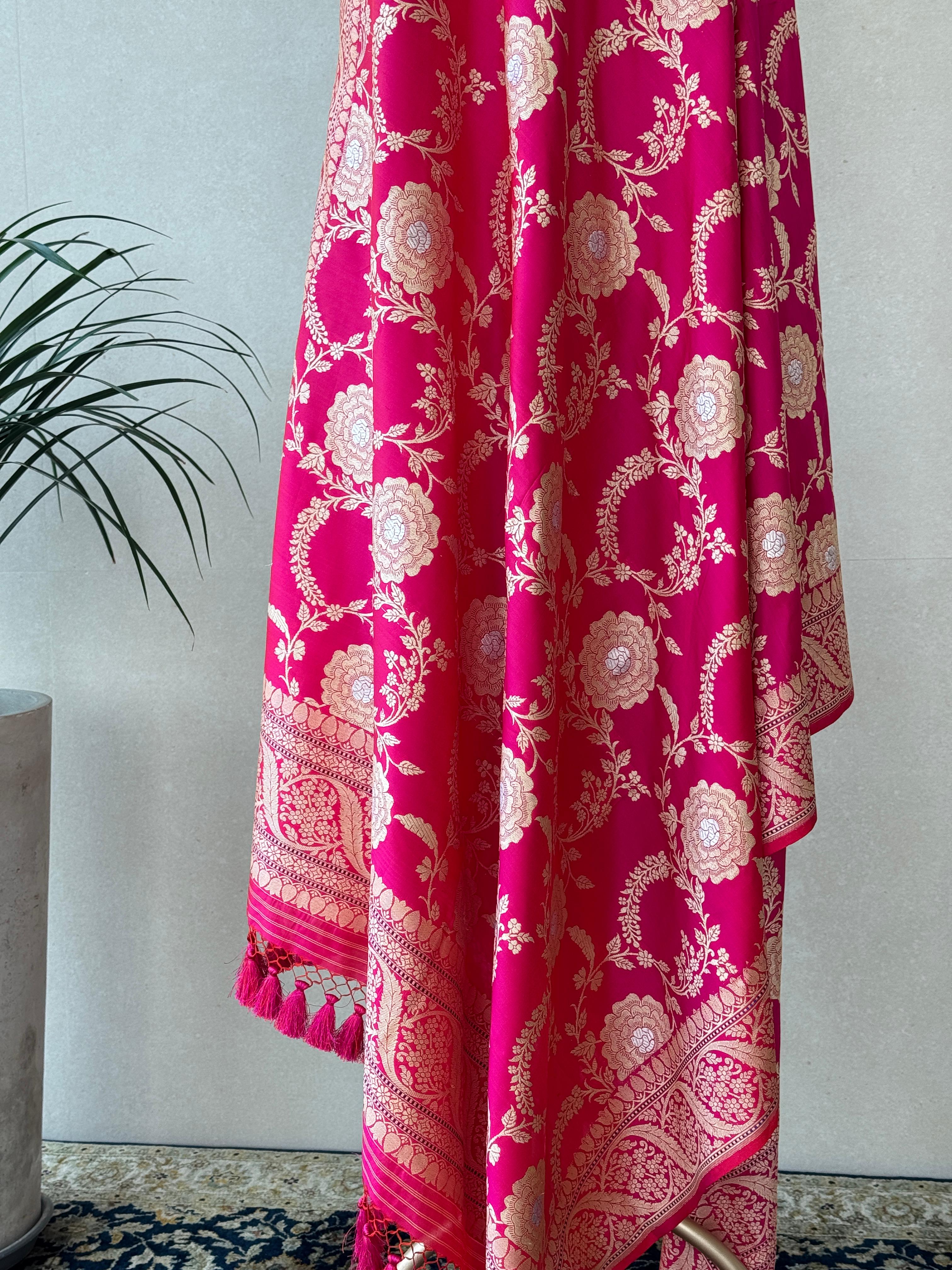 Katan Silk Sona Rupa Jaal Dupatta