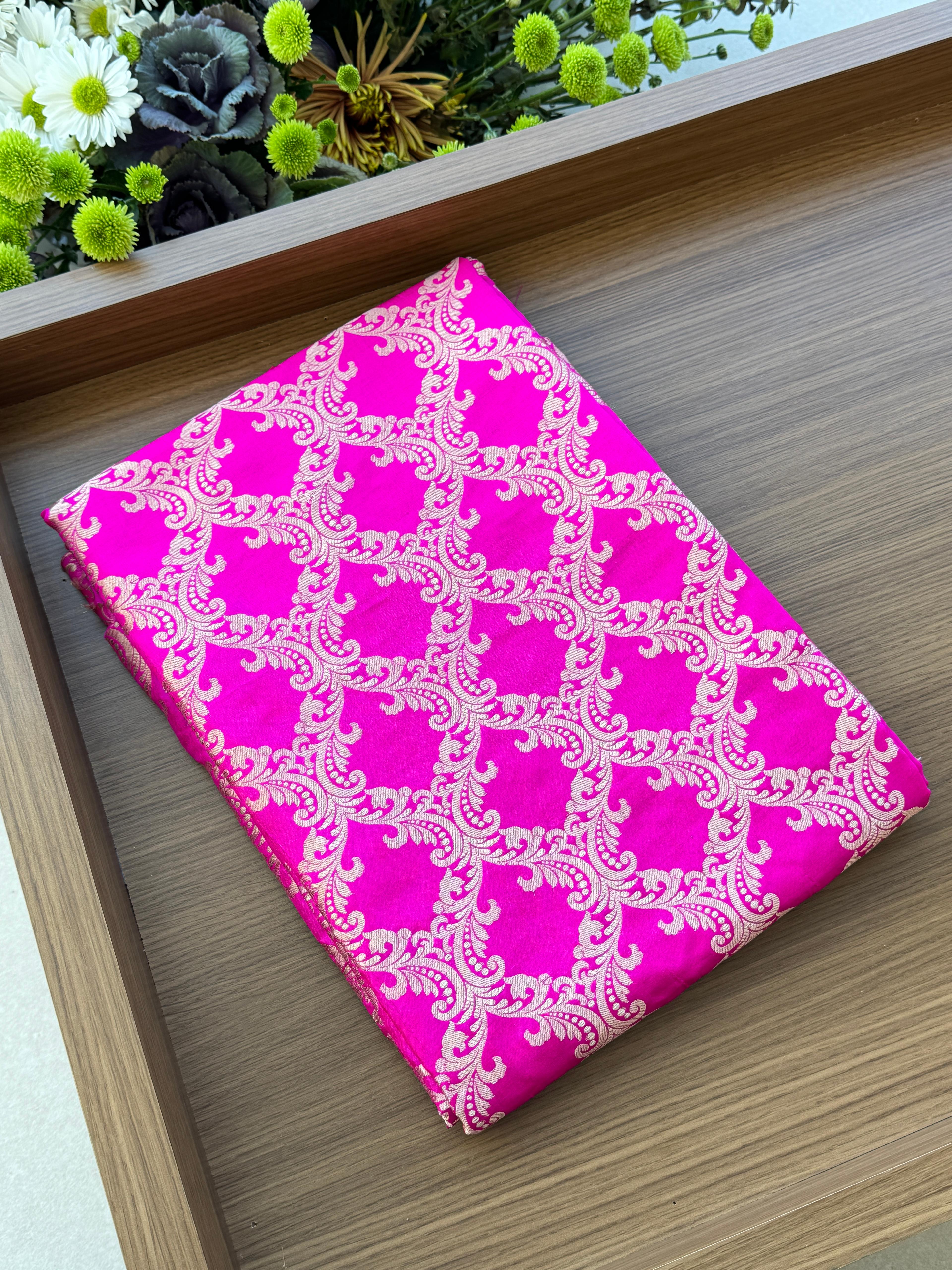 Katan Silk Jaal Fabric