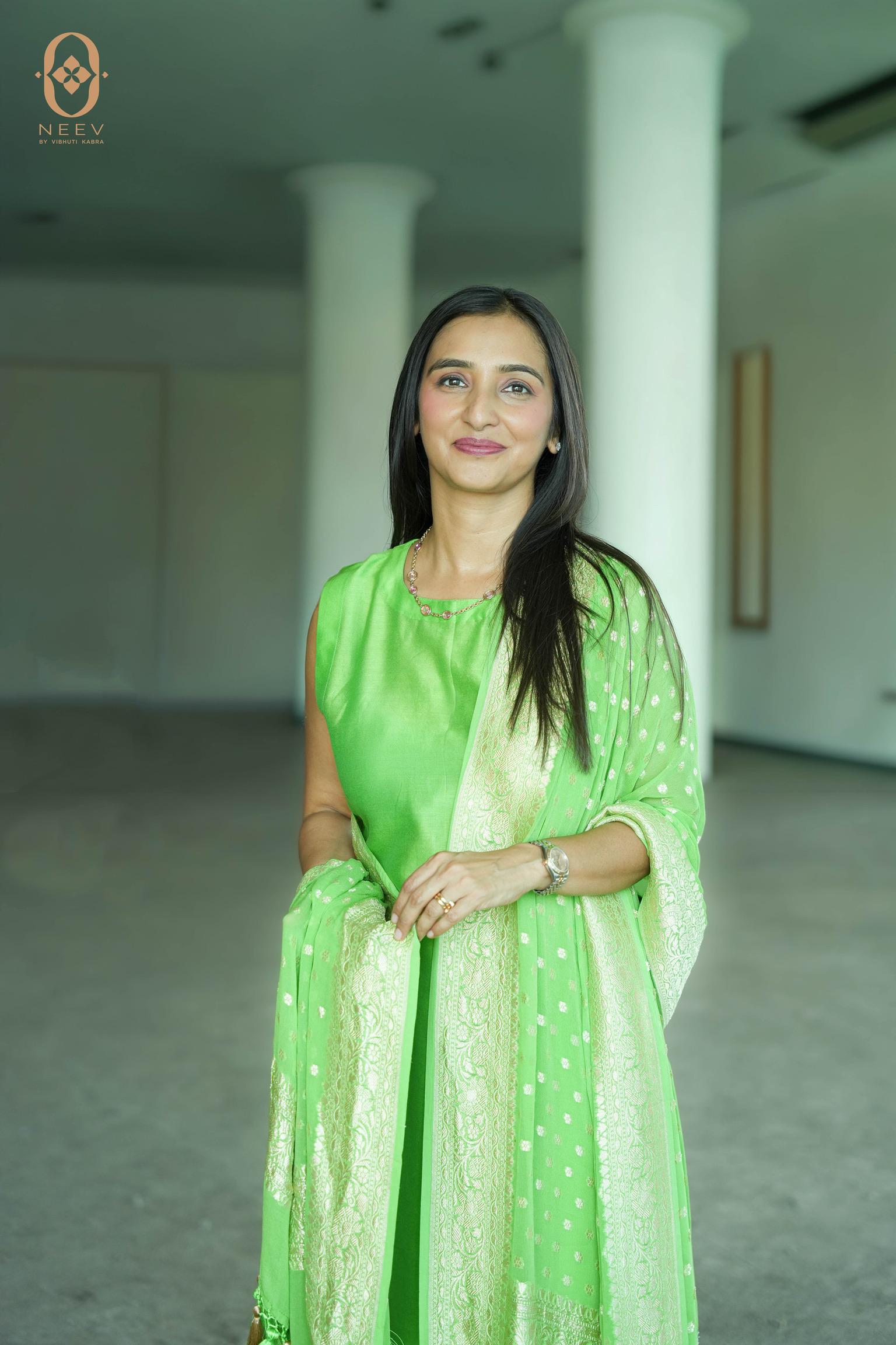 Unstitched Chanderi Suit Set