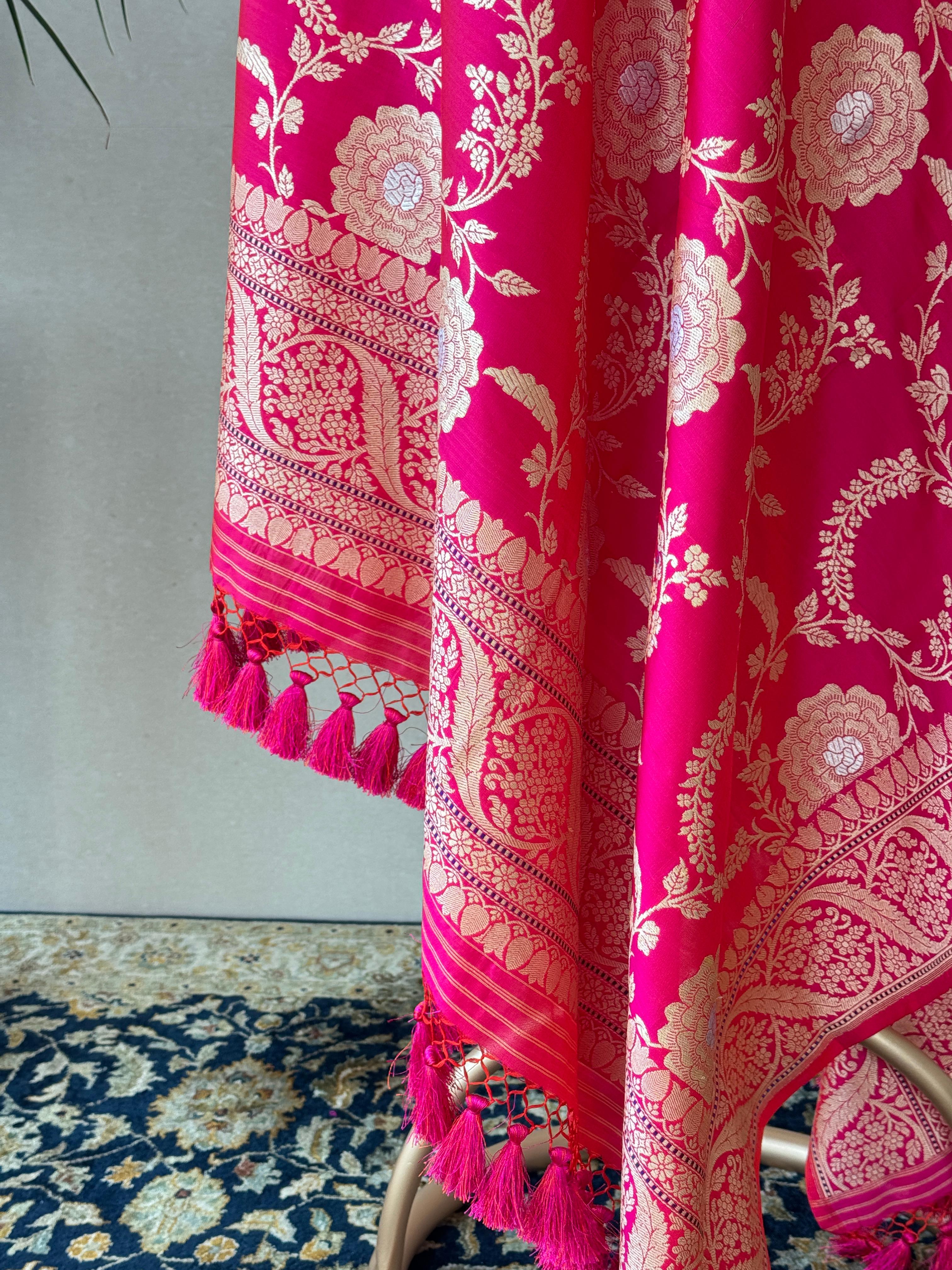 Katan Silk Sona Rupa Jaal Dupatta