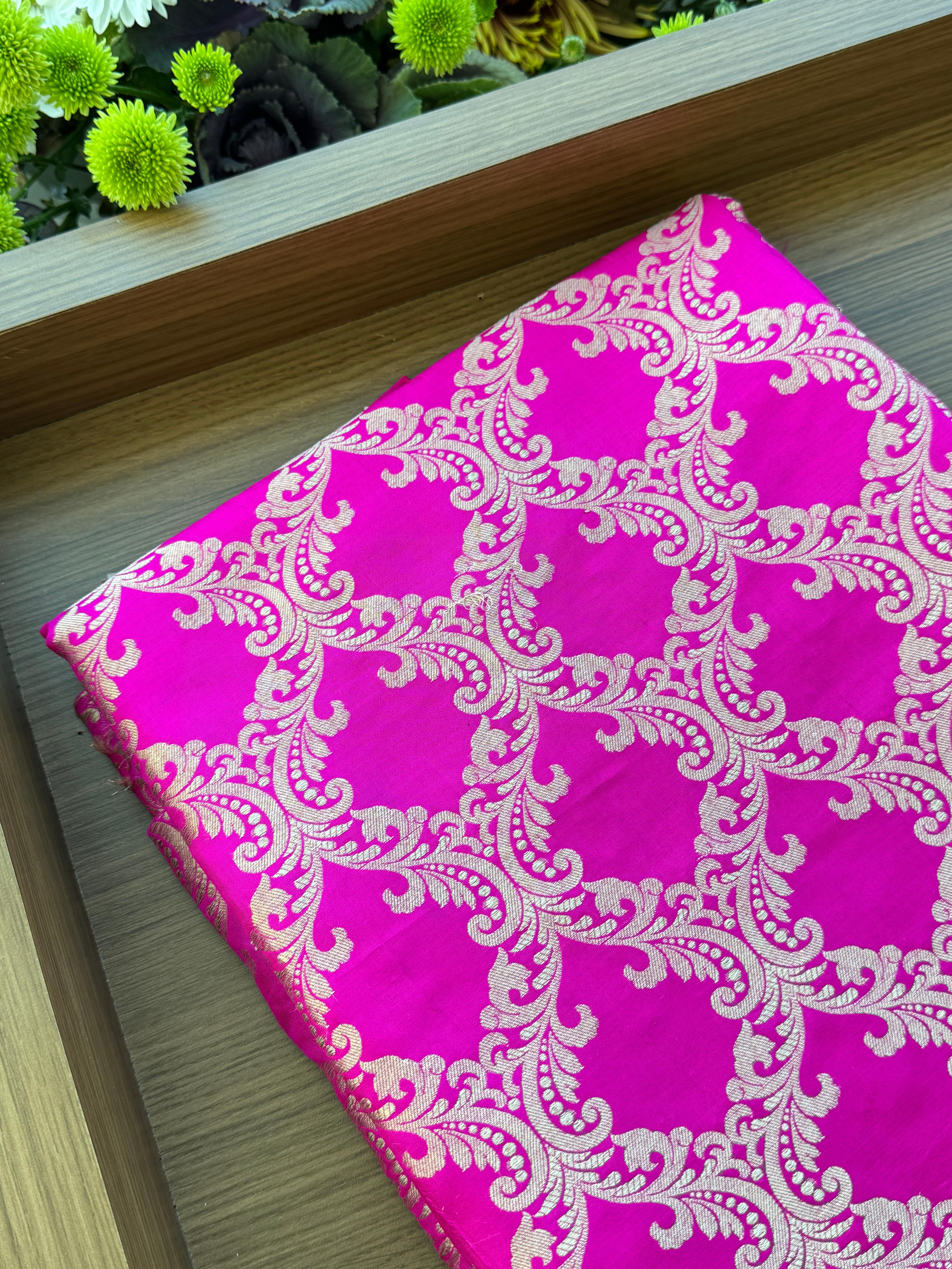 Katan Silk Jaal Fabric