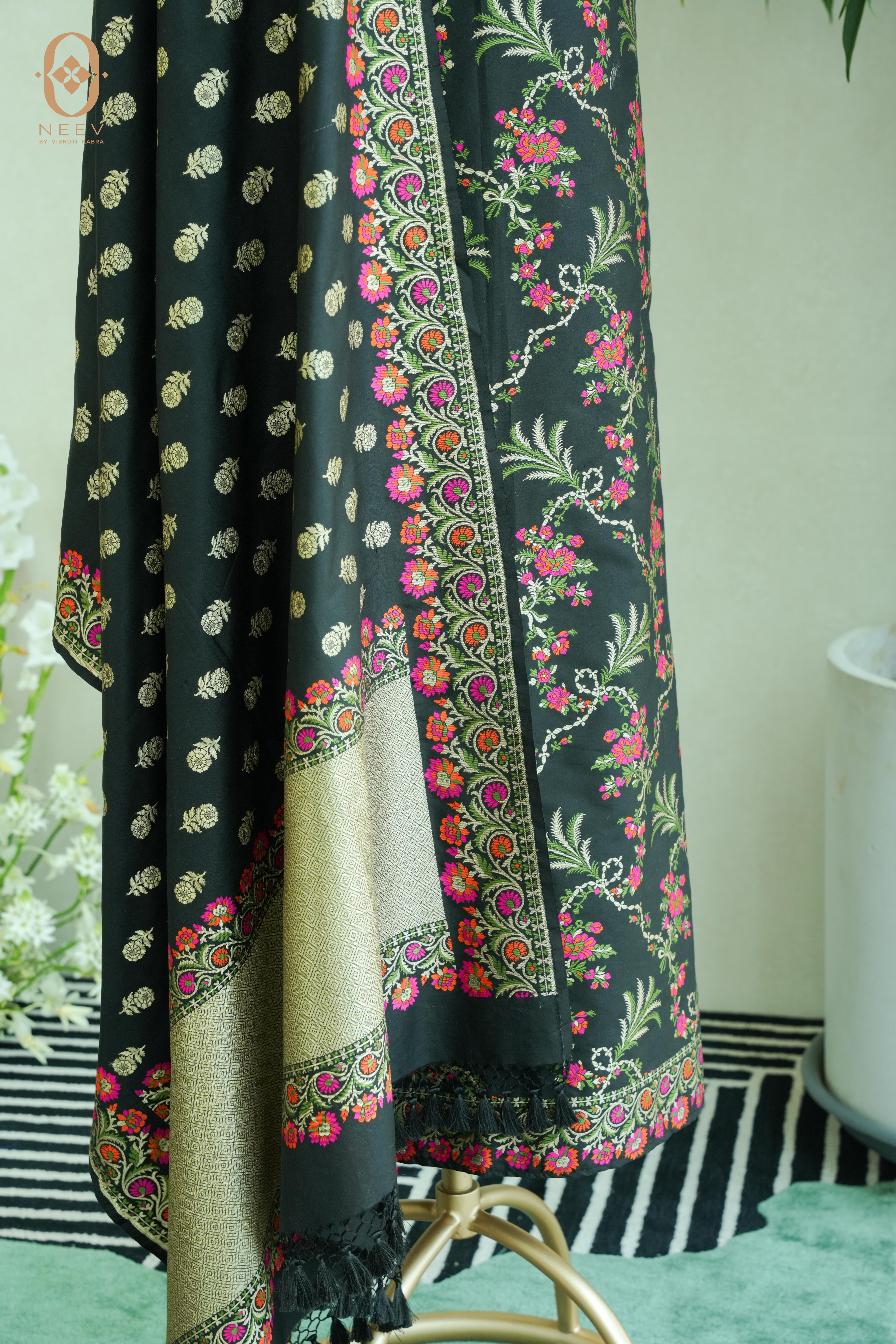Meenakari Katan Silk Suit Set