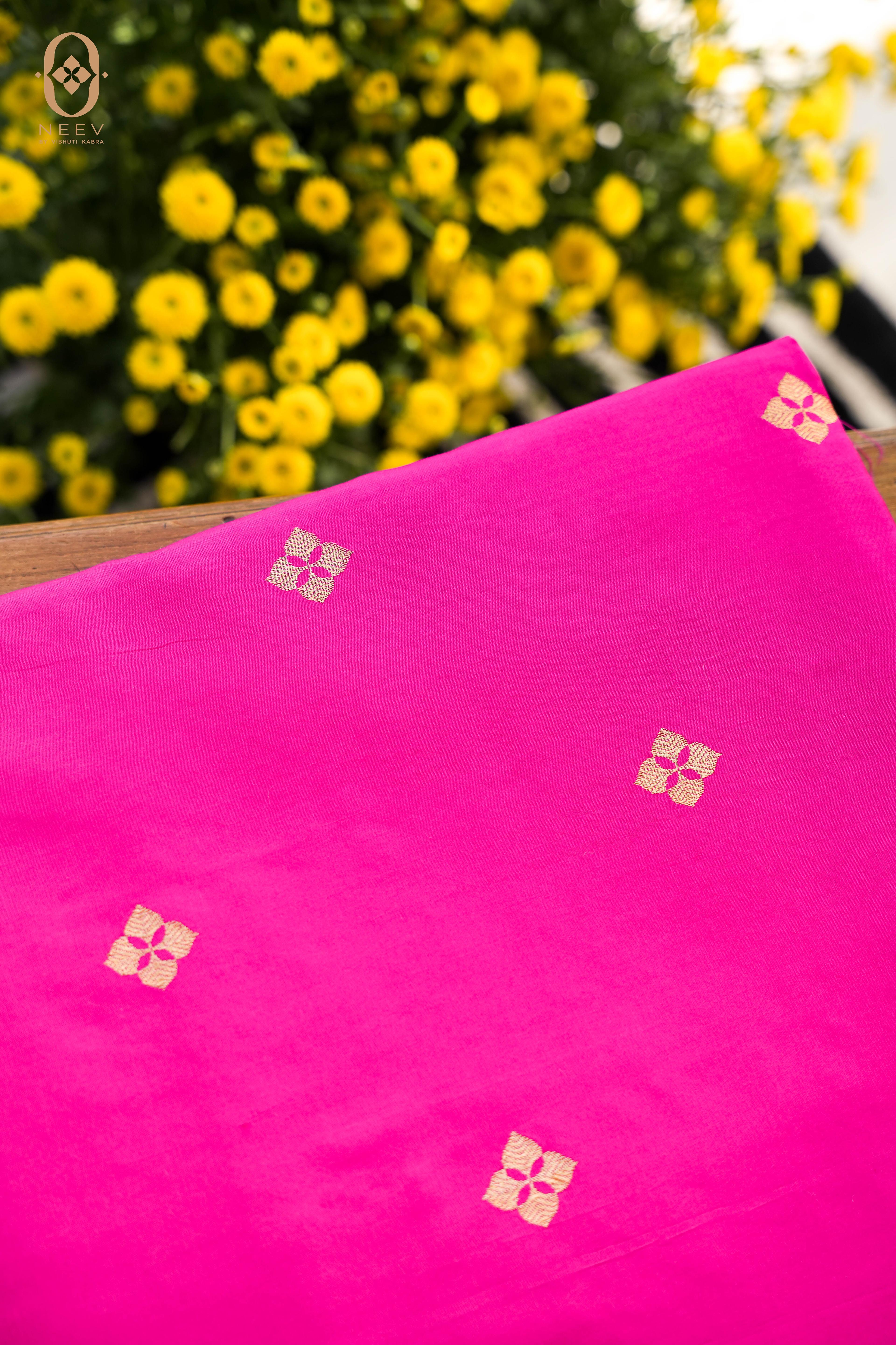 Katan Silk Boota Fabric