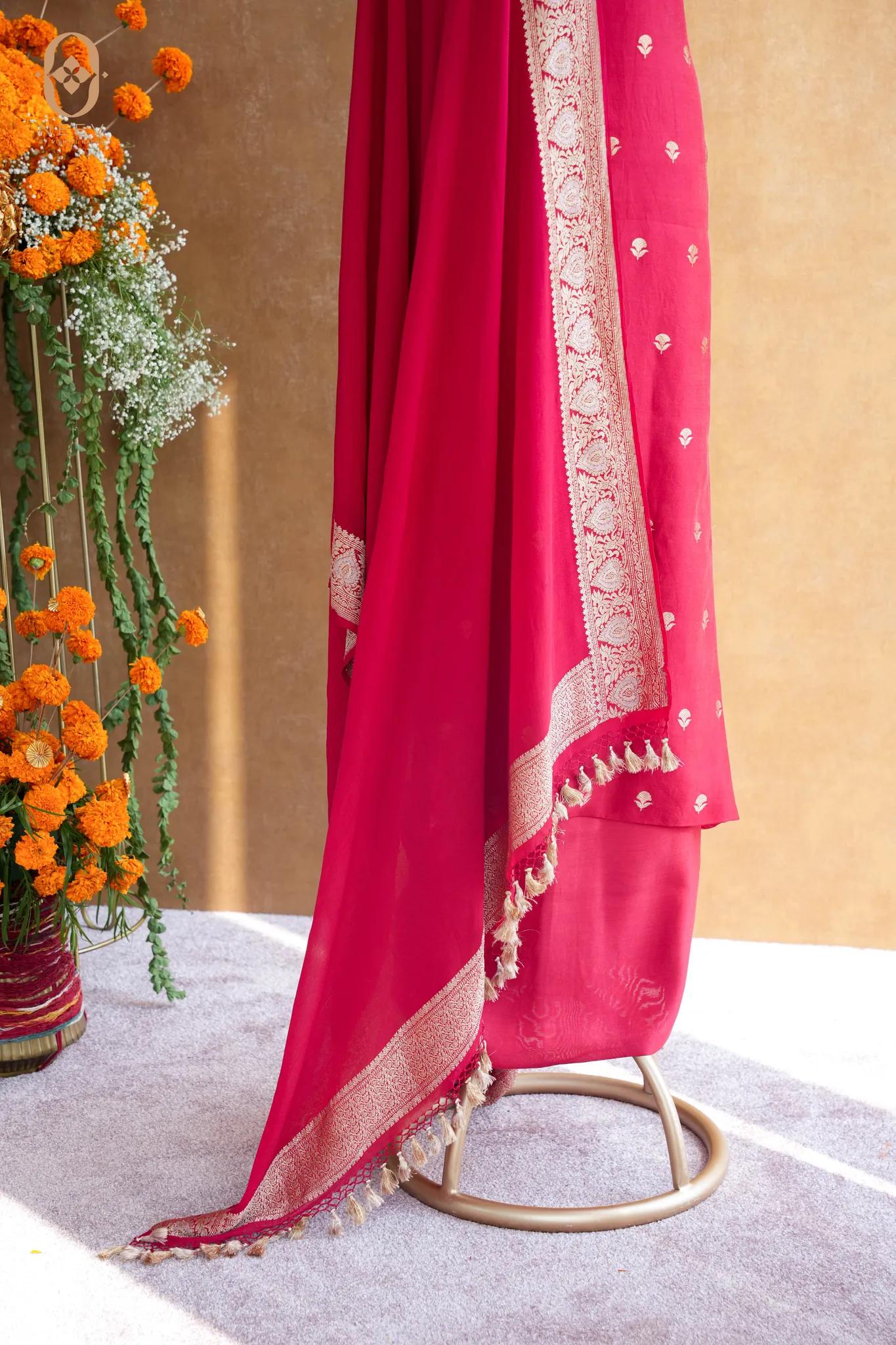 Chinia Silk Boota Suit Set