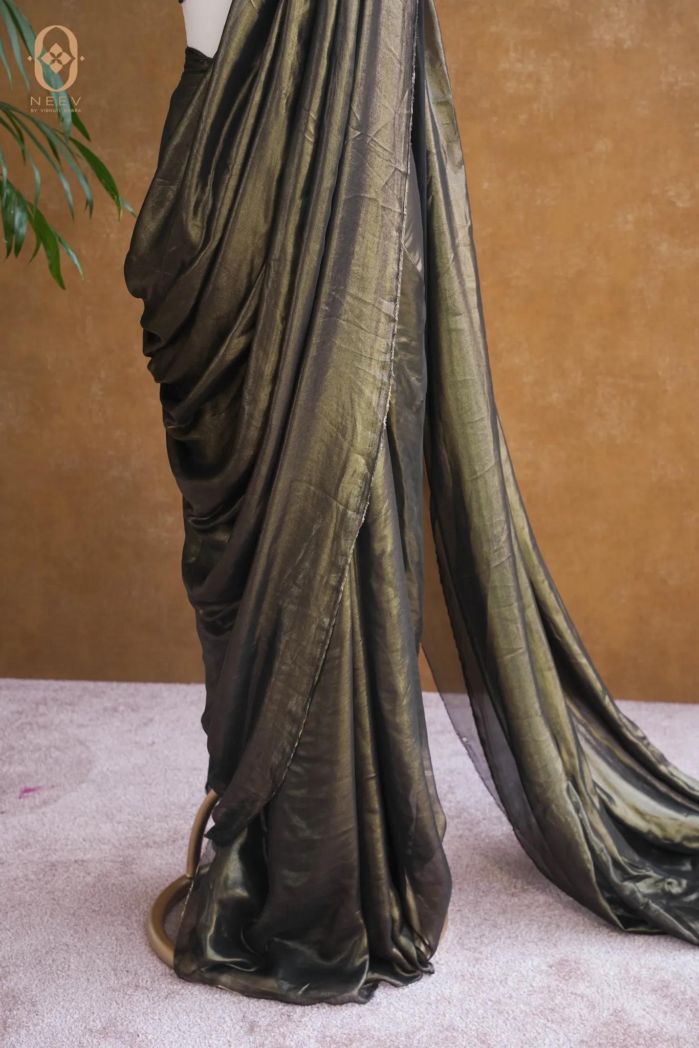 Fire Fly Black Opium Saree