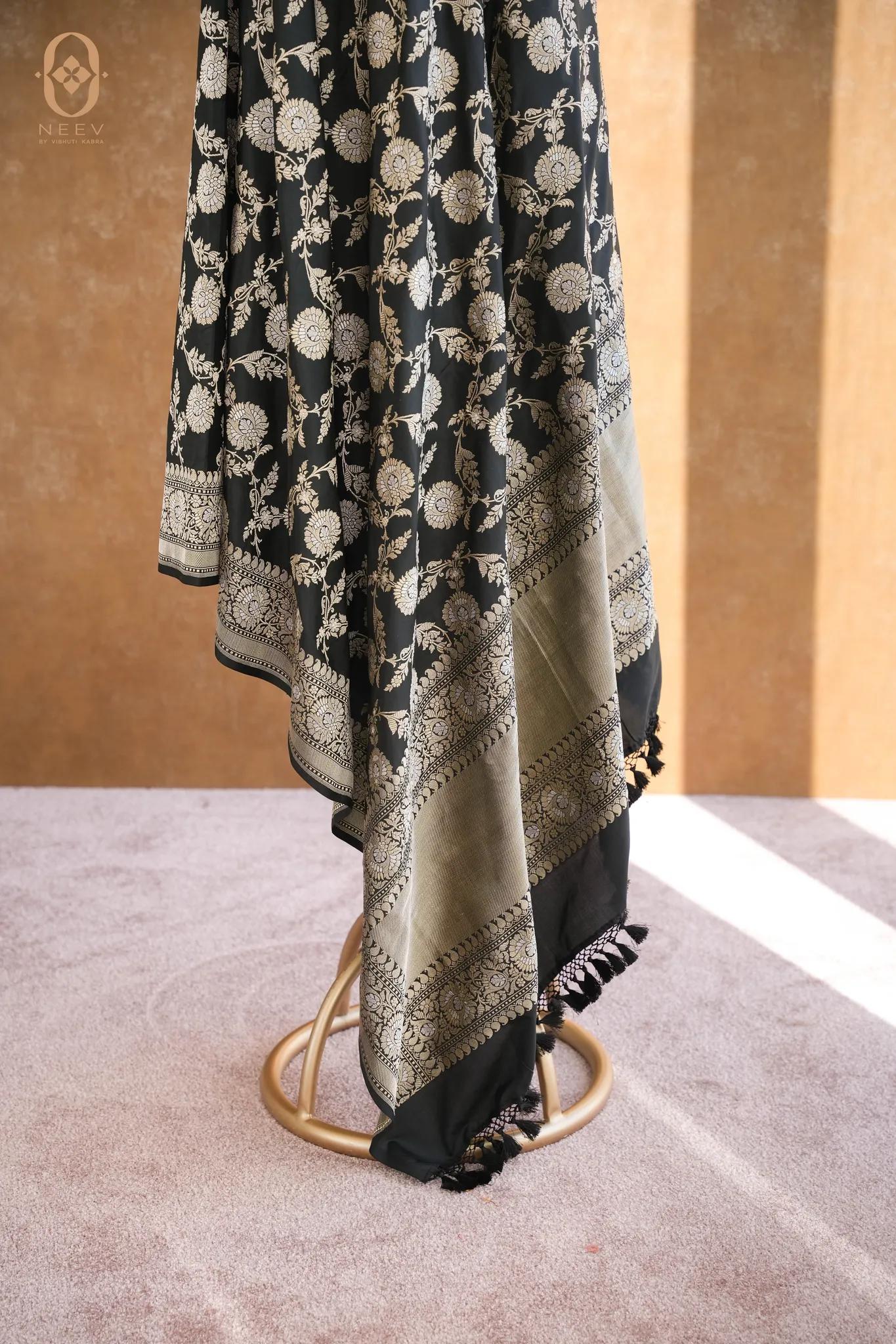 Premkum Katan Silk Sona Rupa Jaal Dupatta