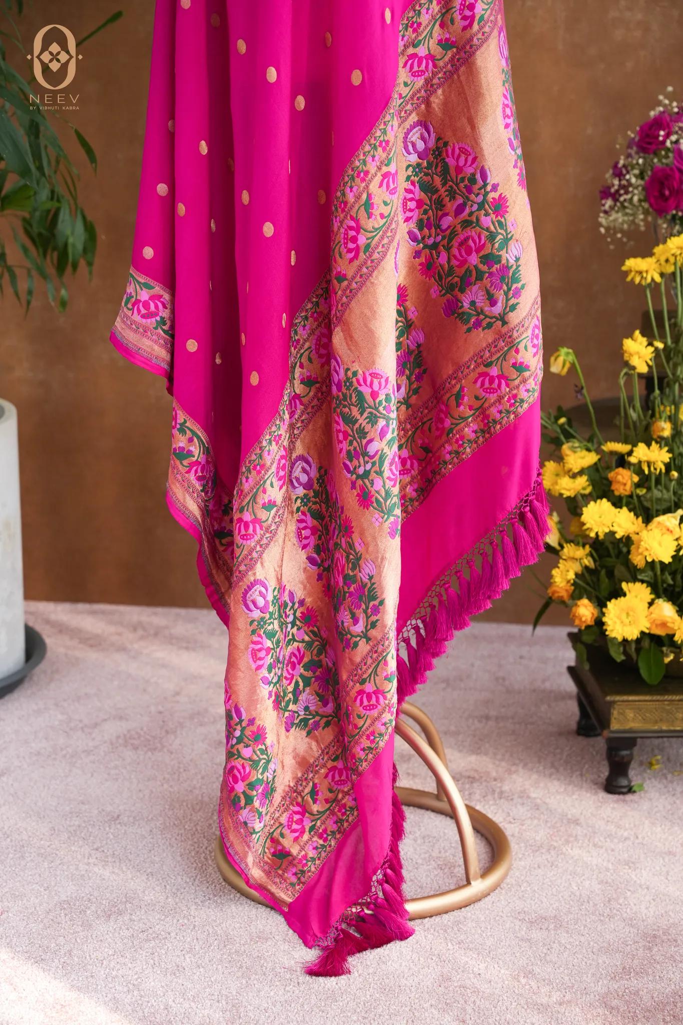 Georgette Meenakari Dupatta
