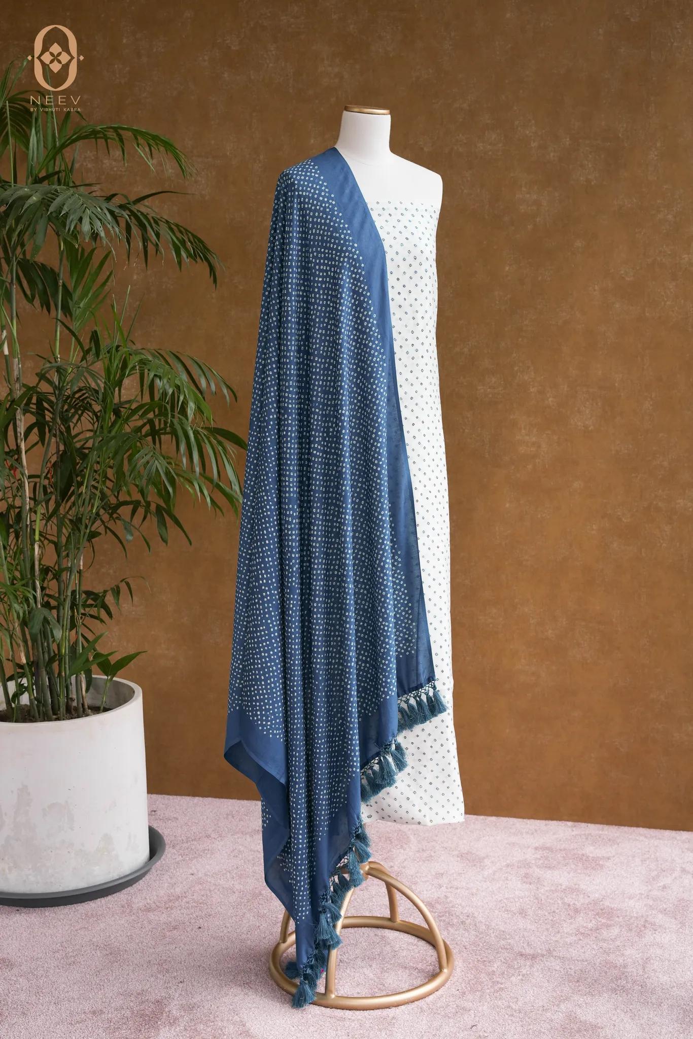 Katan Silk Bandhani Suit Set