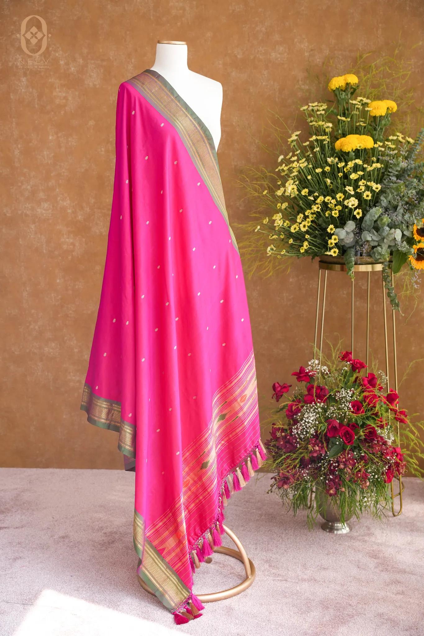 Paithani Katan Silk Dupatta