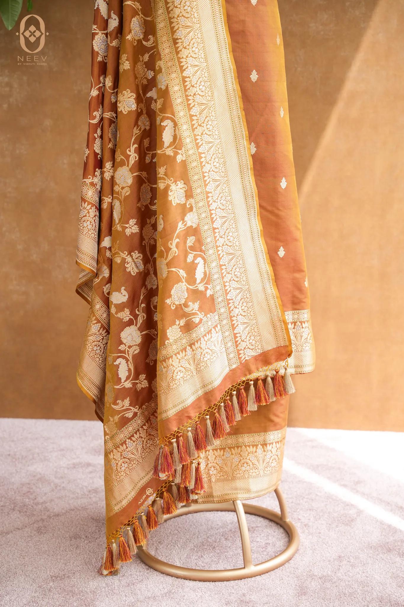 Dual Tone Katan Silk Suit Set