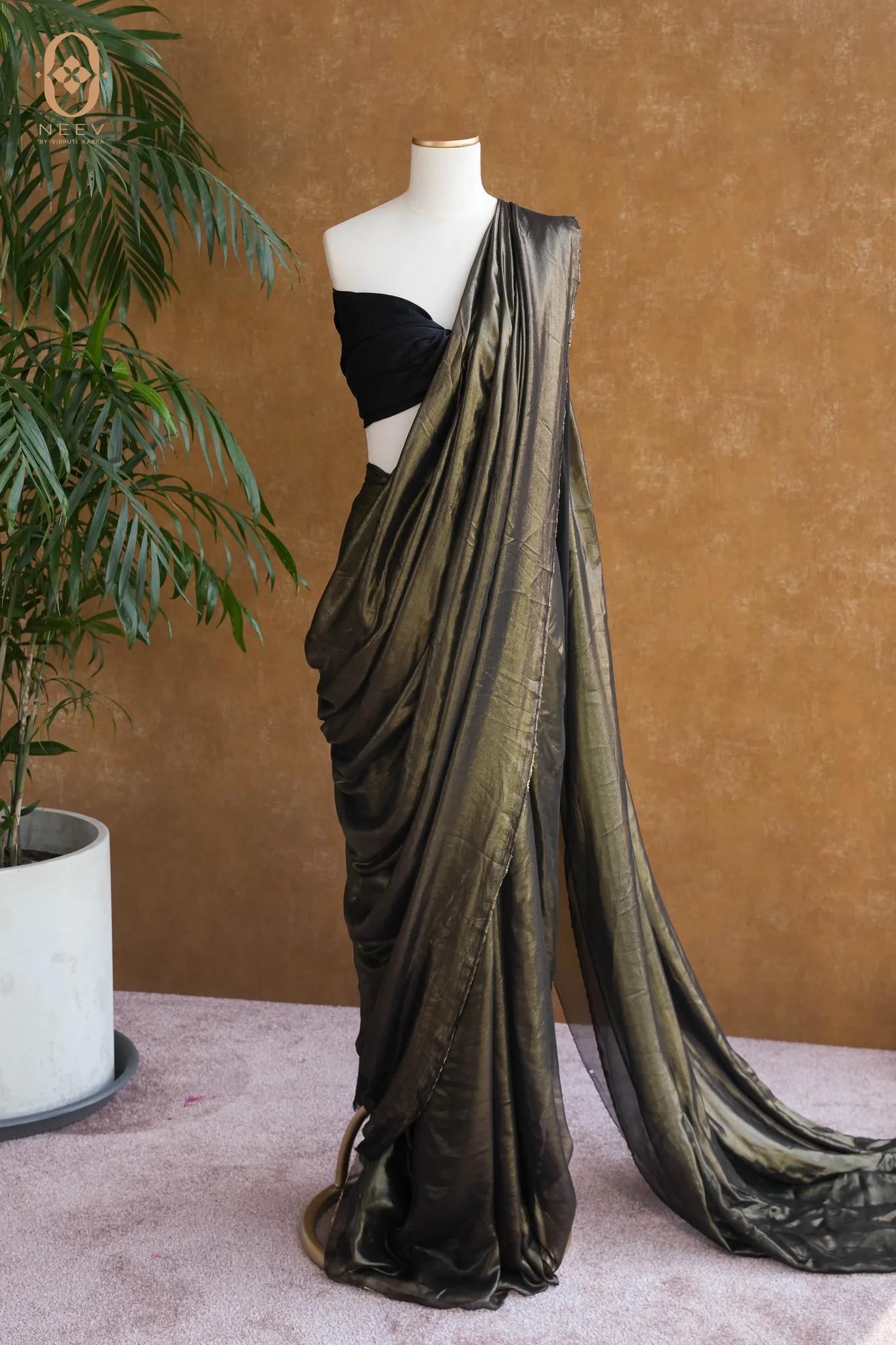 Fire Fly Black Opium Saree