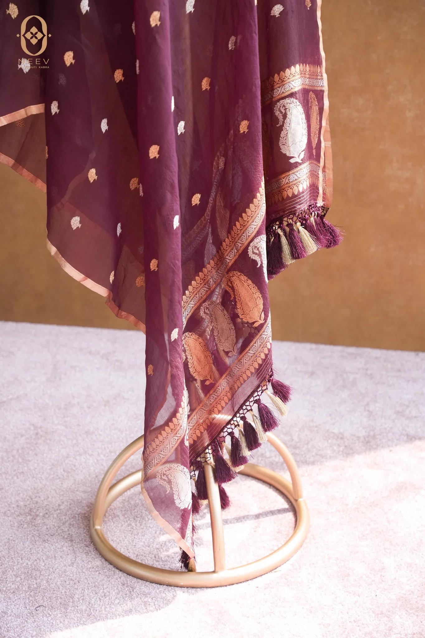 Kora Silk Boota Dupatta
