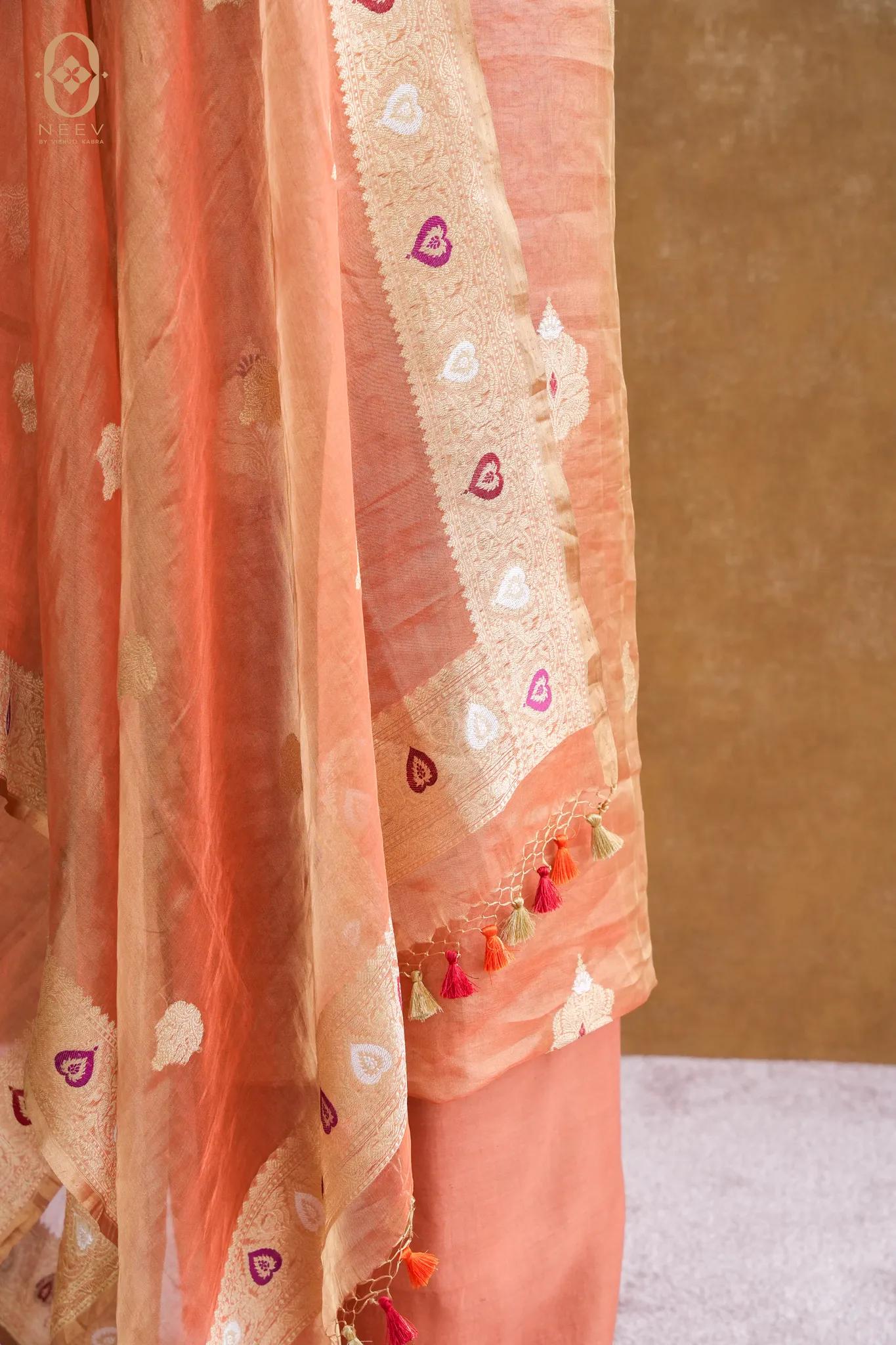 Tissue Silk Meenakari Suit Set