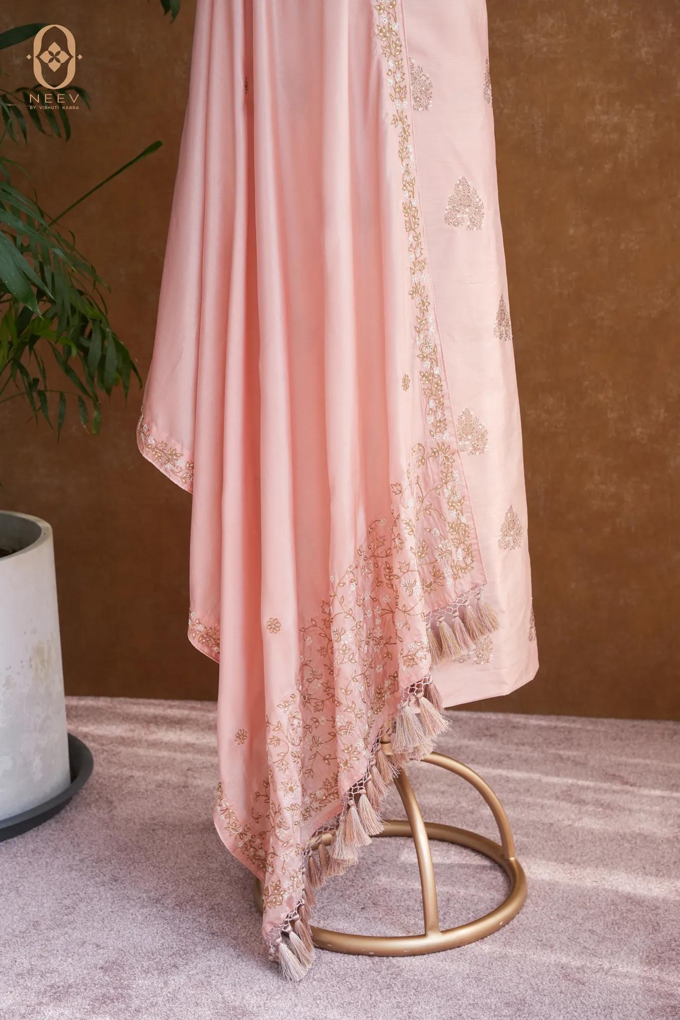 Katan Silk Antique Zari Suit Set