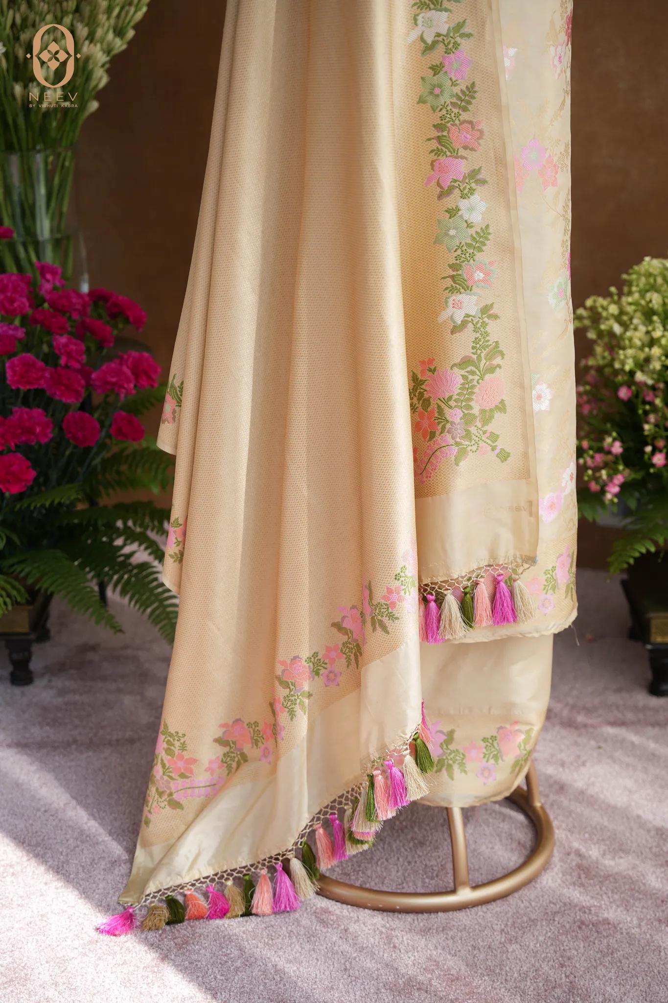 Premium Katan Silk Jaal Suit Set