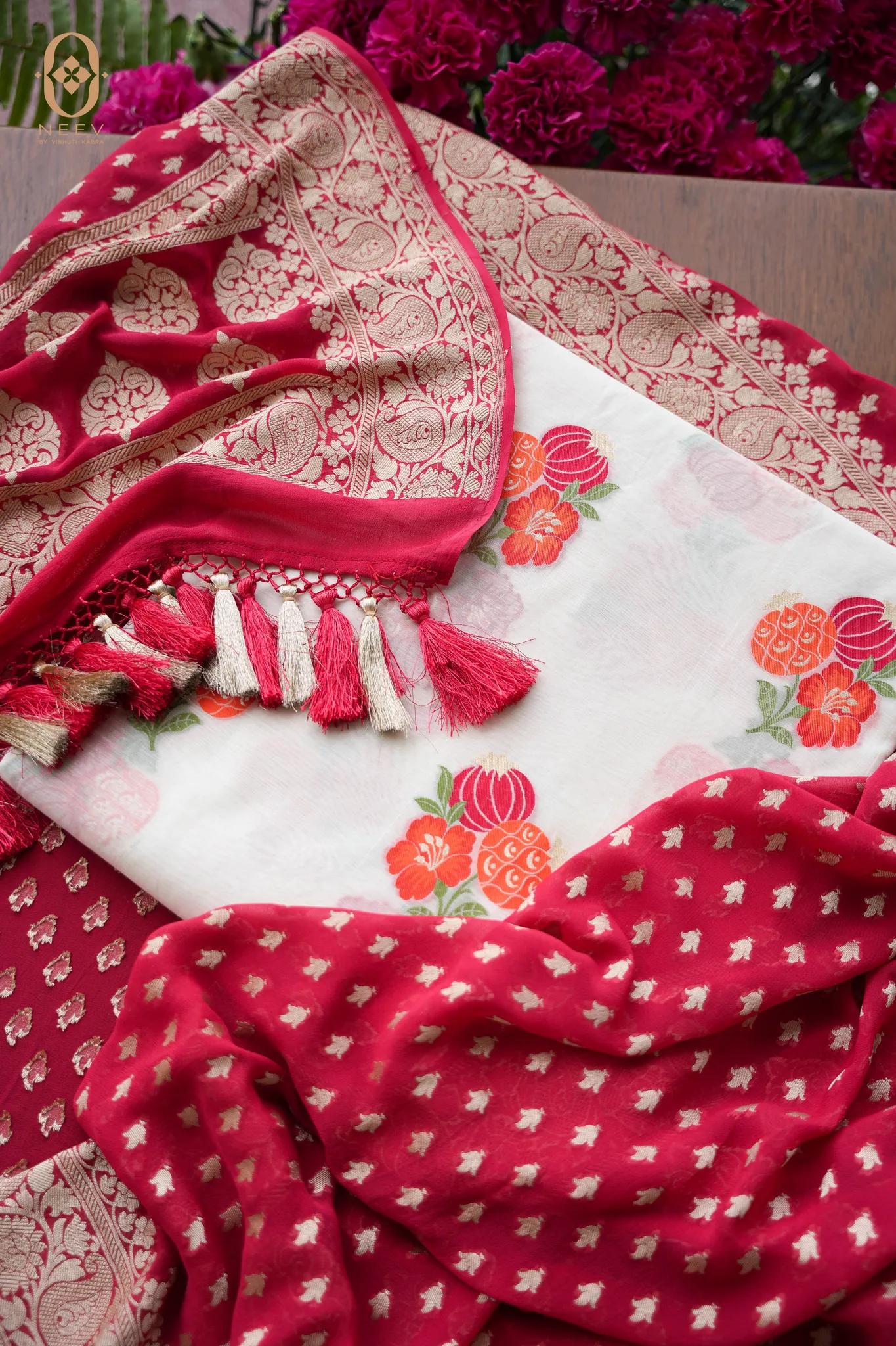 Chanderi Anar Suit Set