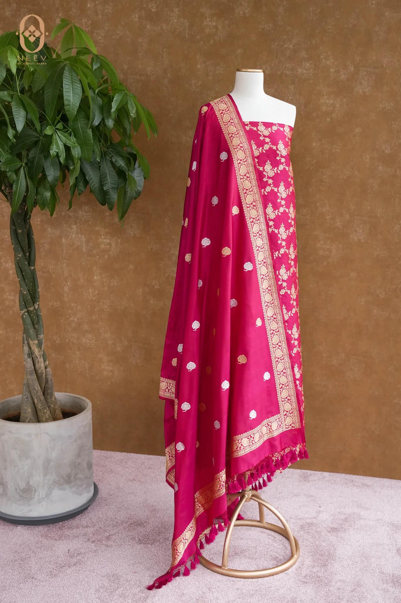Sachi Zari Katan Silk Suit Set