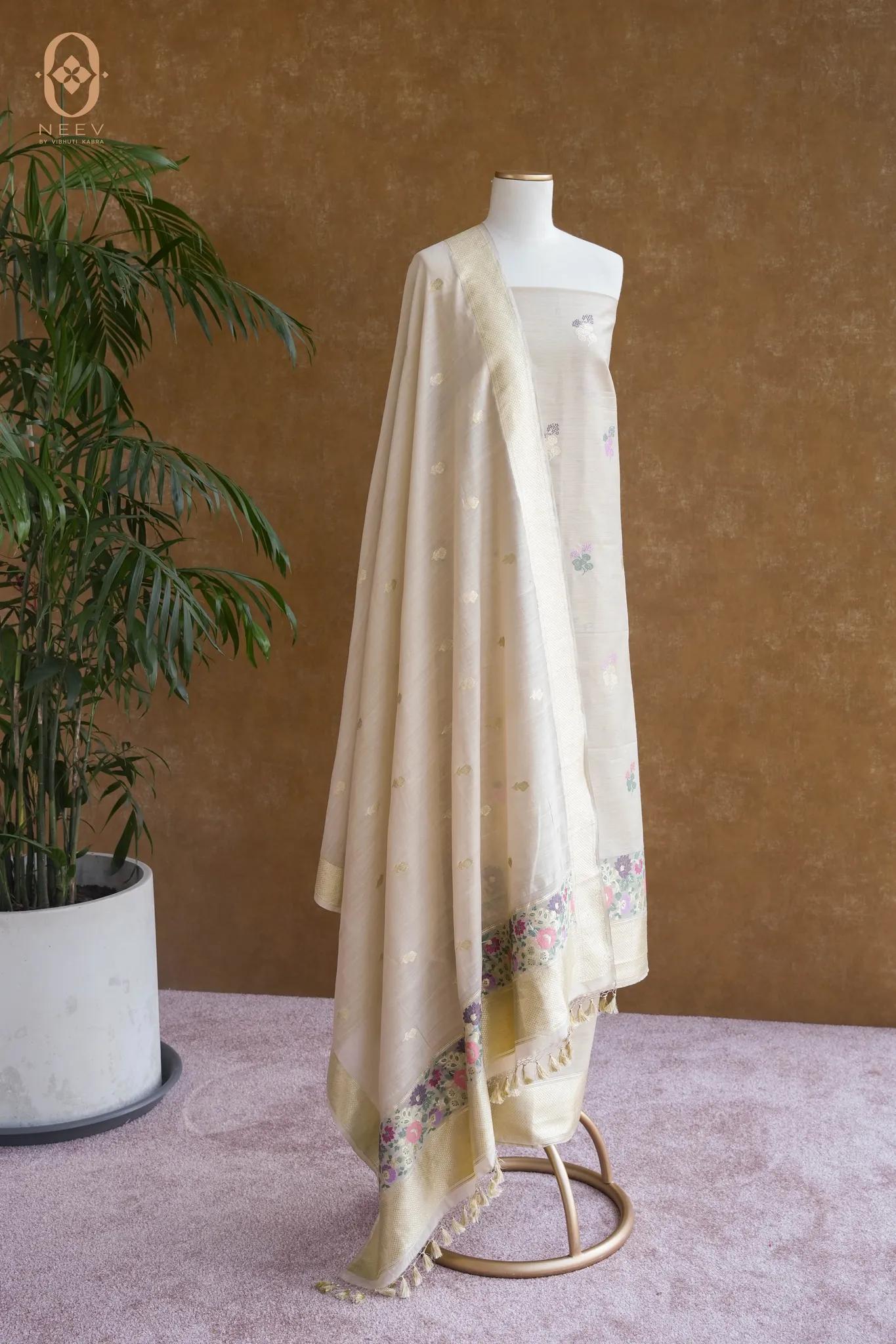 Munga Silk Yarn Dyed Suit Set