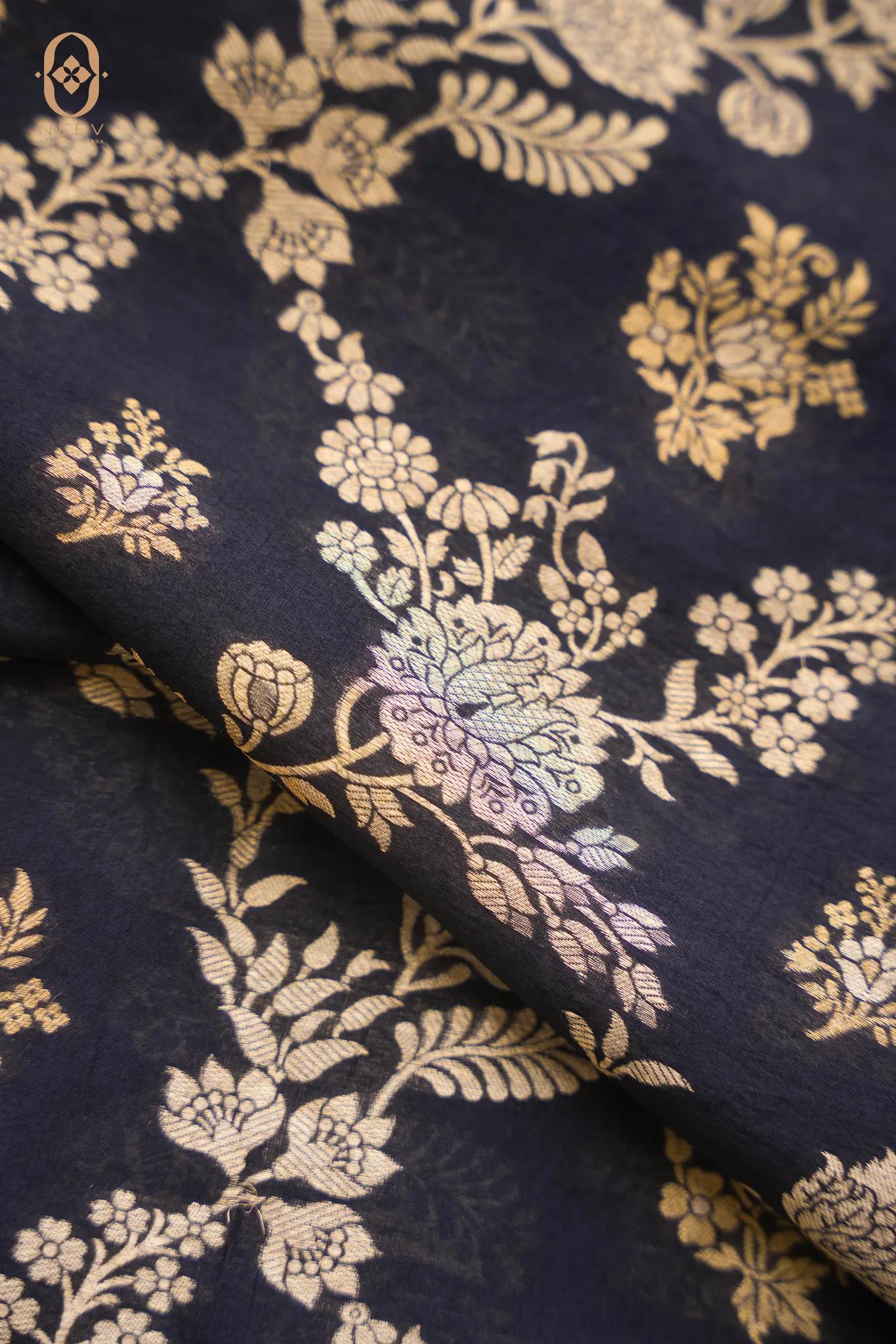 Kora Silk Jaal Fabric