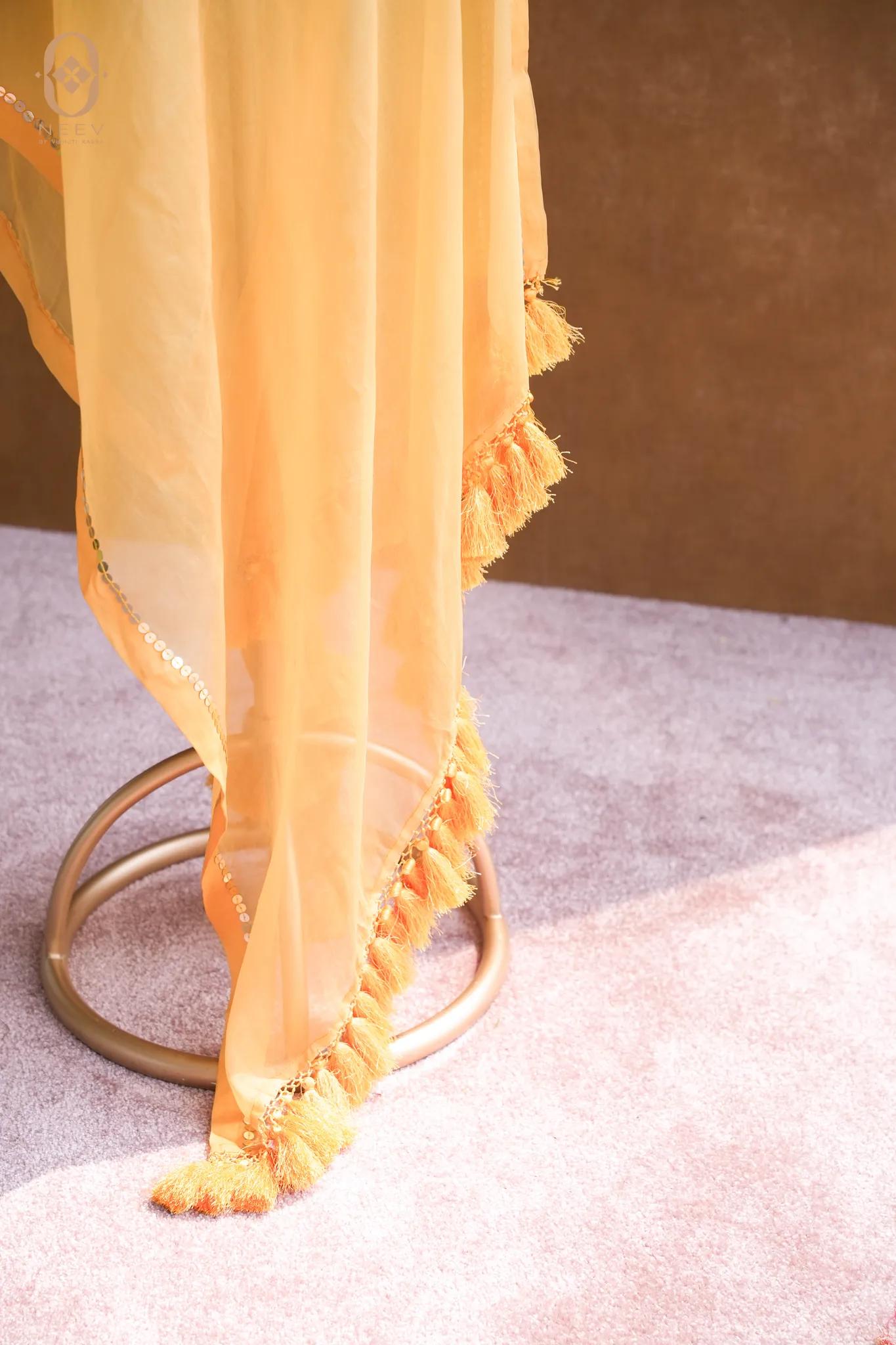 Kora Silk Handwork Dupatta