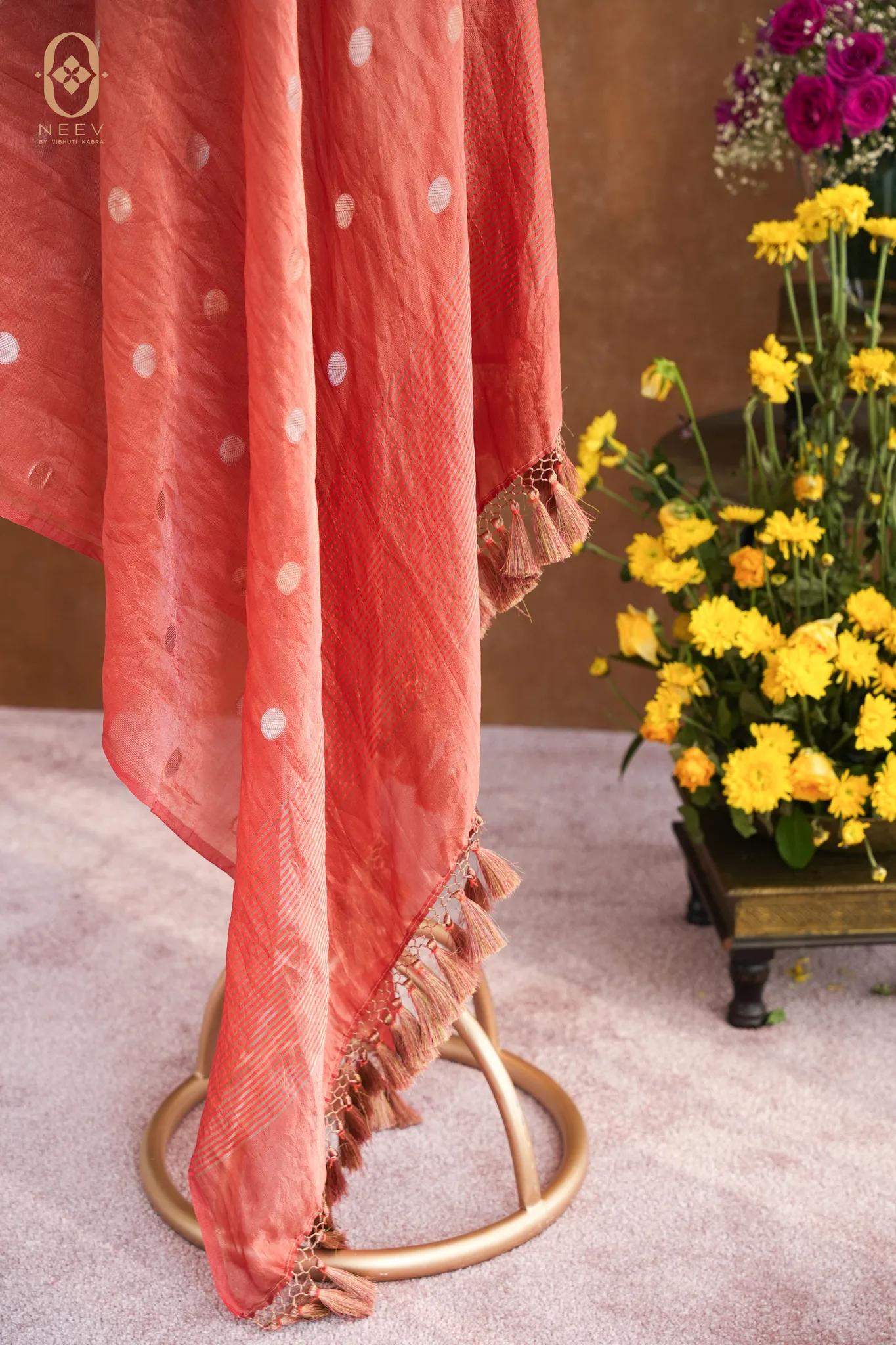Tissue Silk Boota Dupatta
