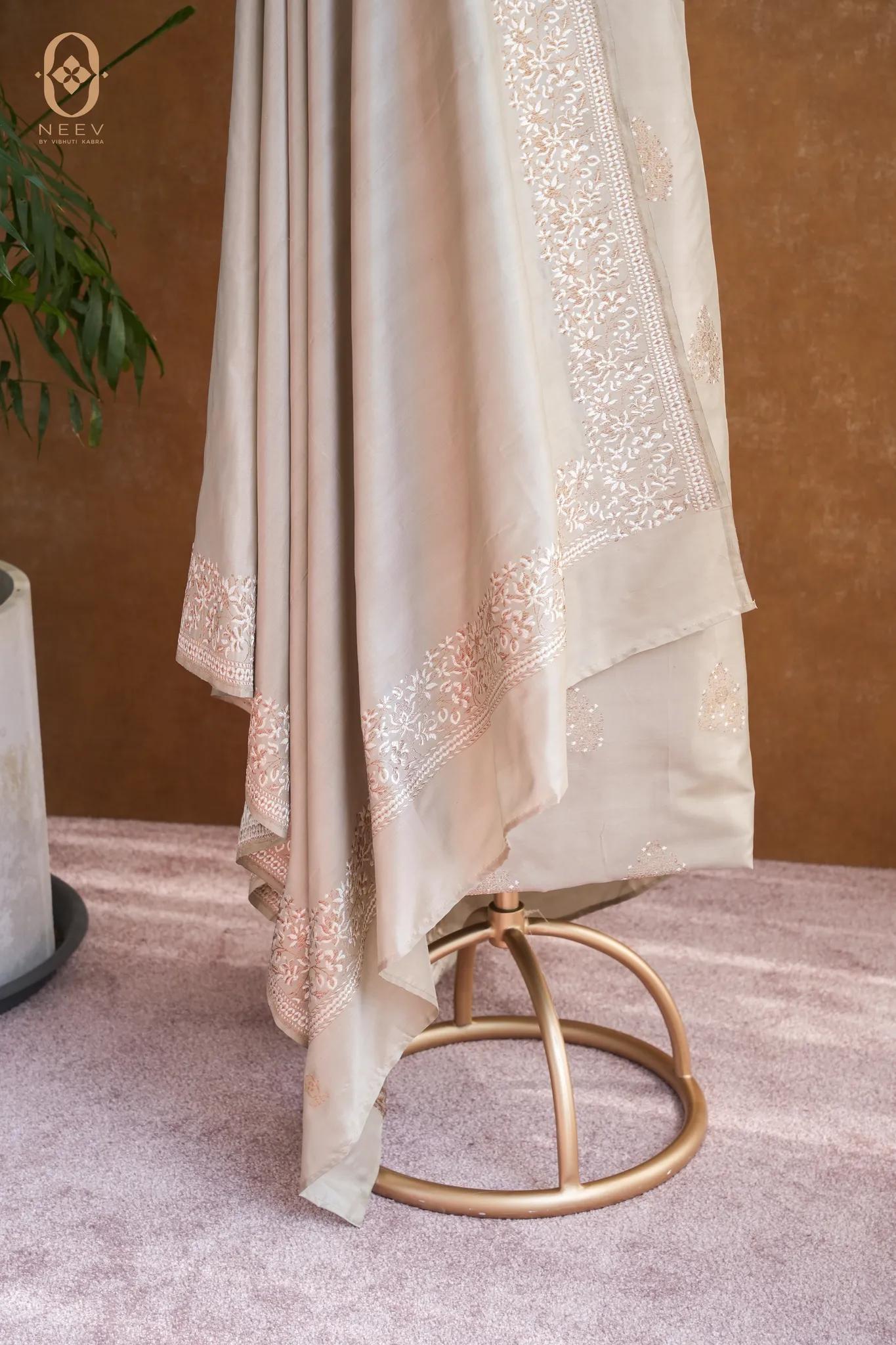 Katan Silk Antique Zari Suit Set