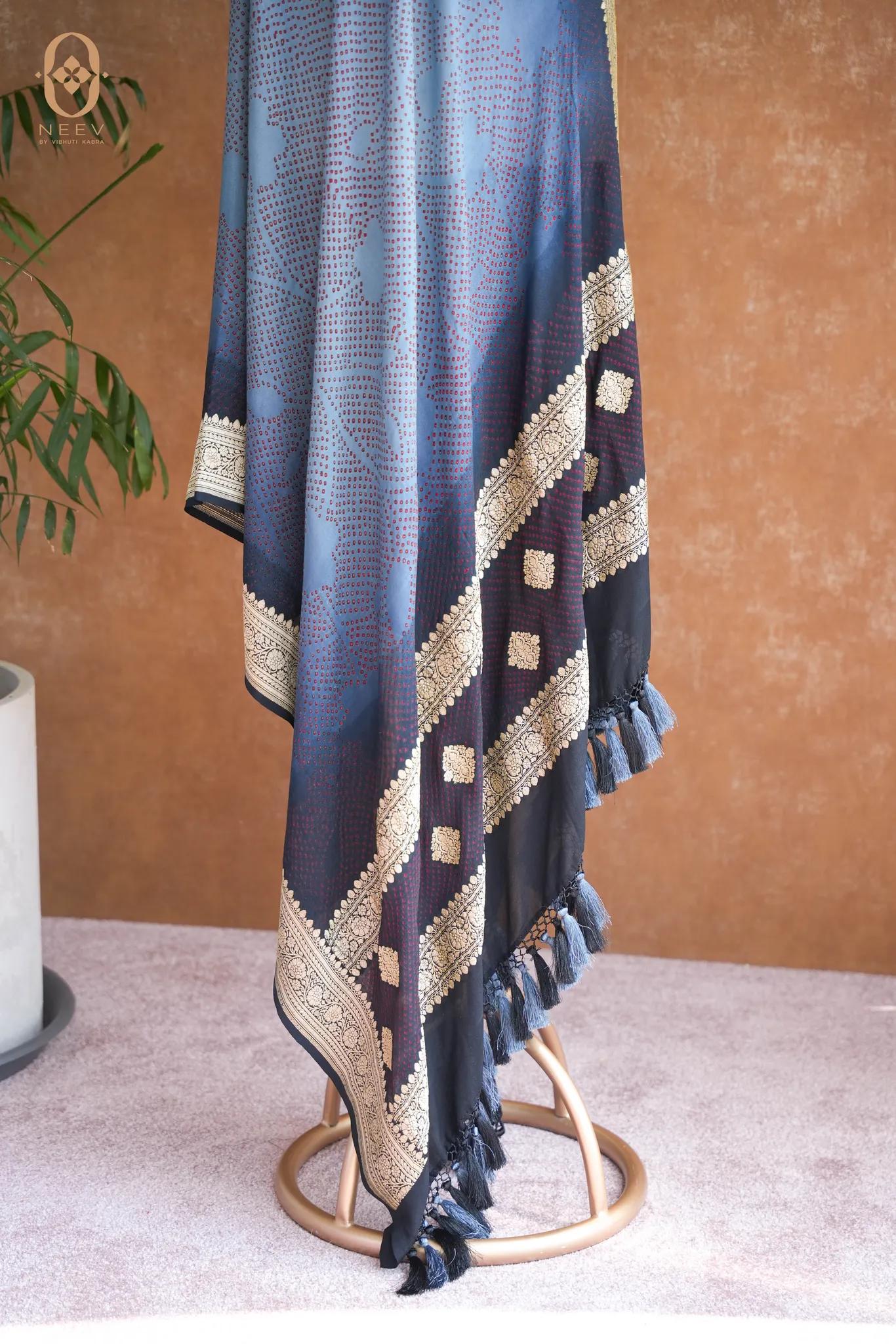 Ombre Bandhani Dupatta