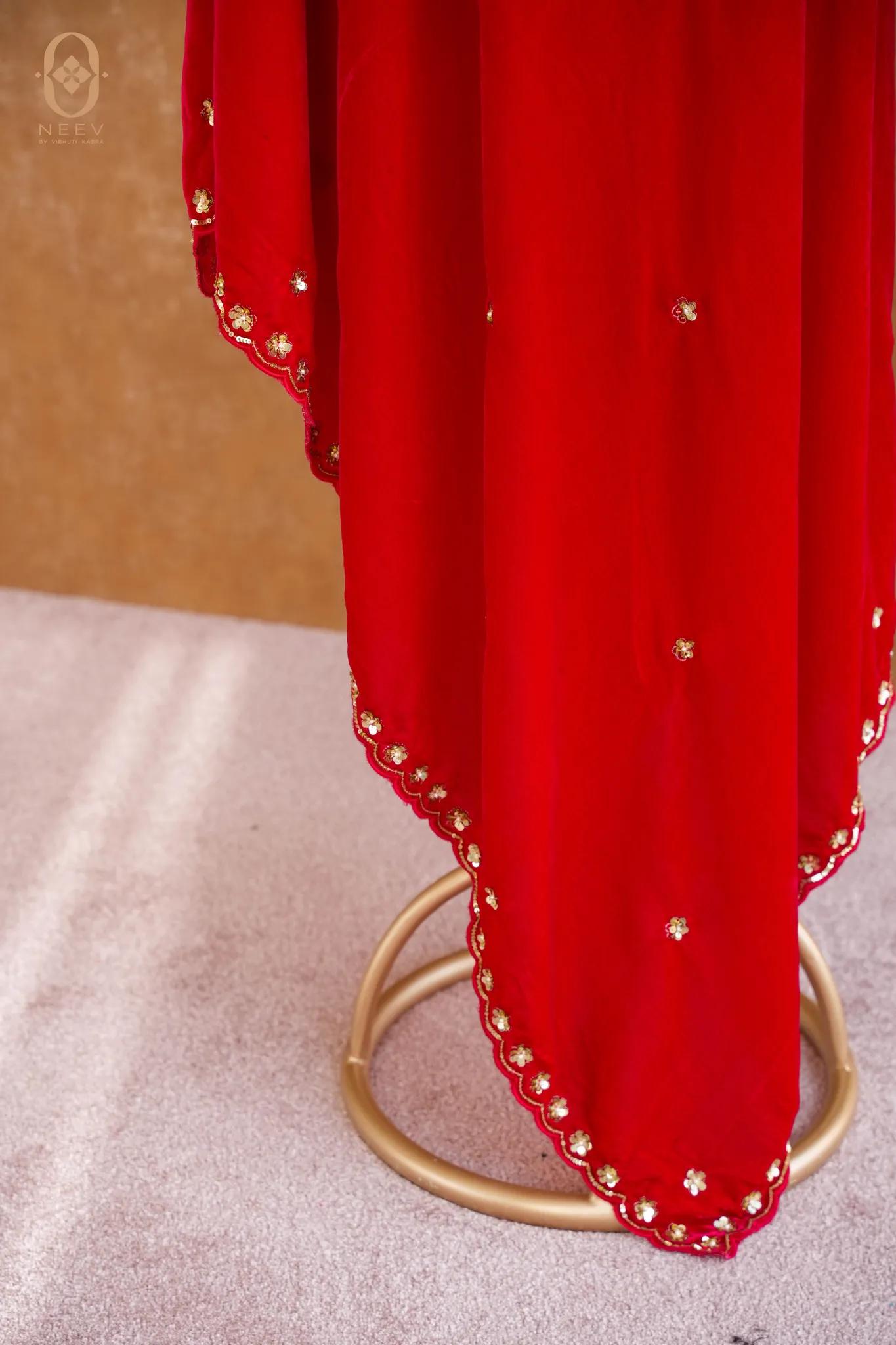 Velvet Handwork Dupatta