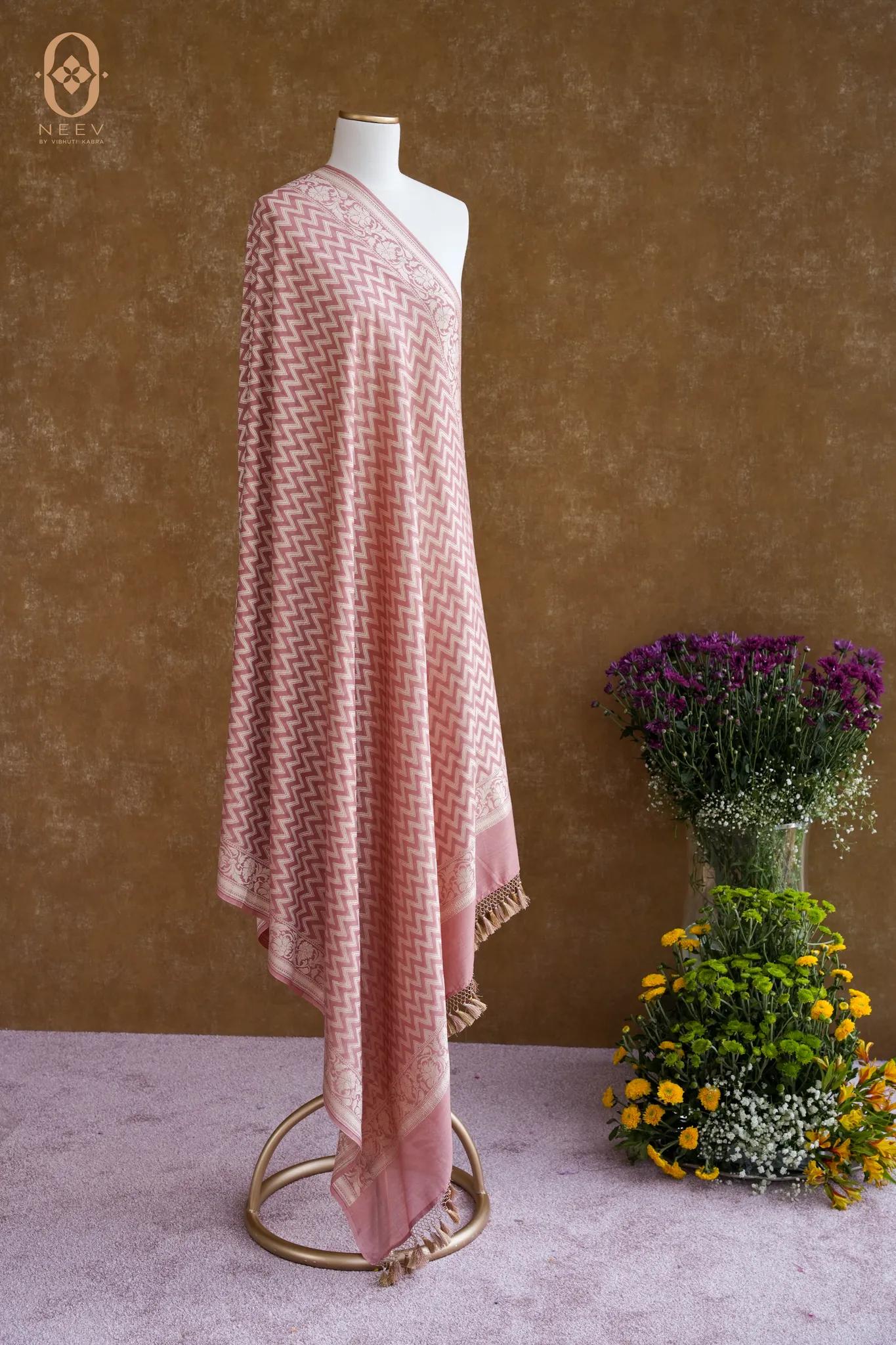 Munga Silk Zig Zag Dupatta