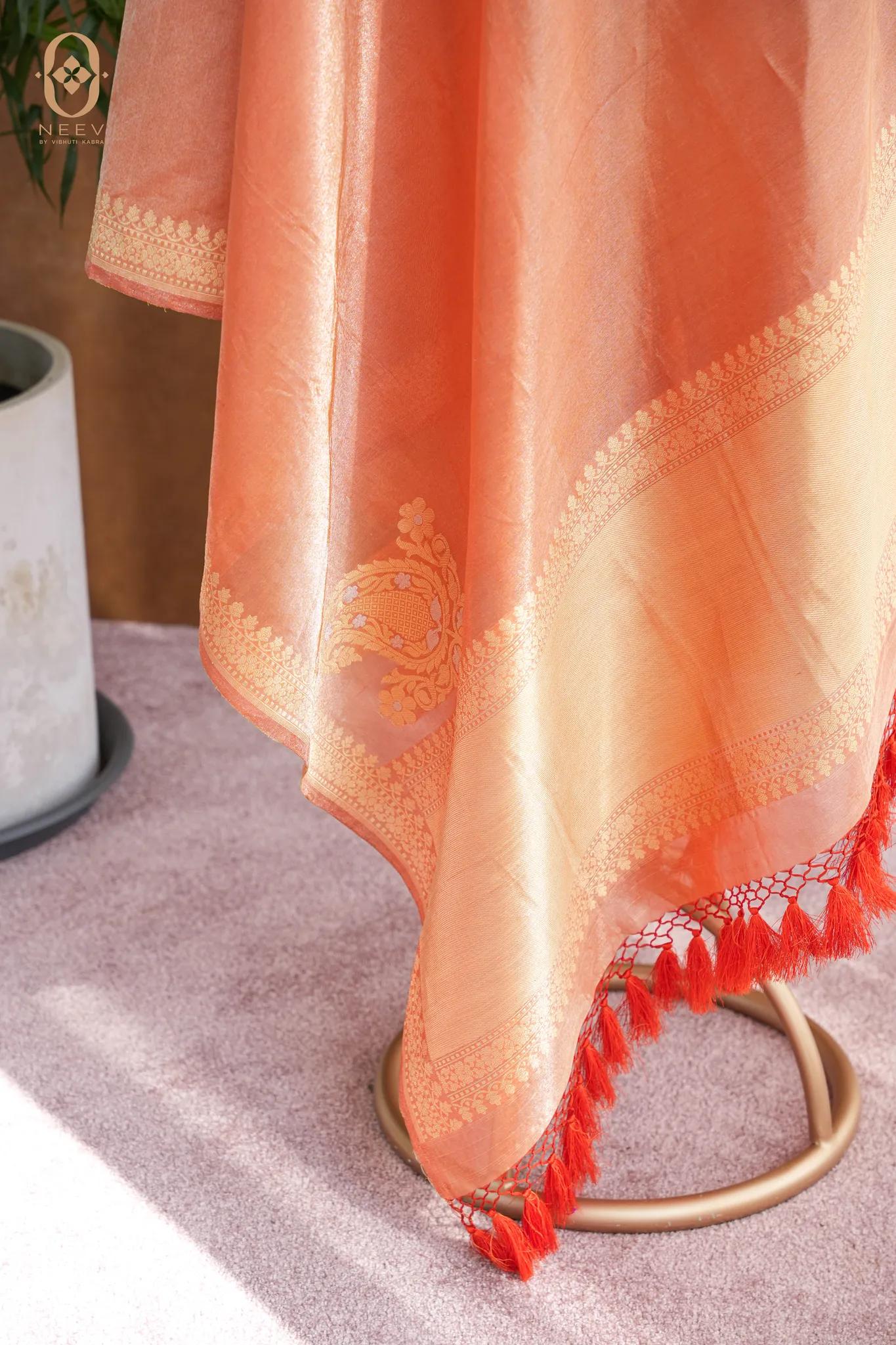 Tissue Silk Konia Border Dupatta