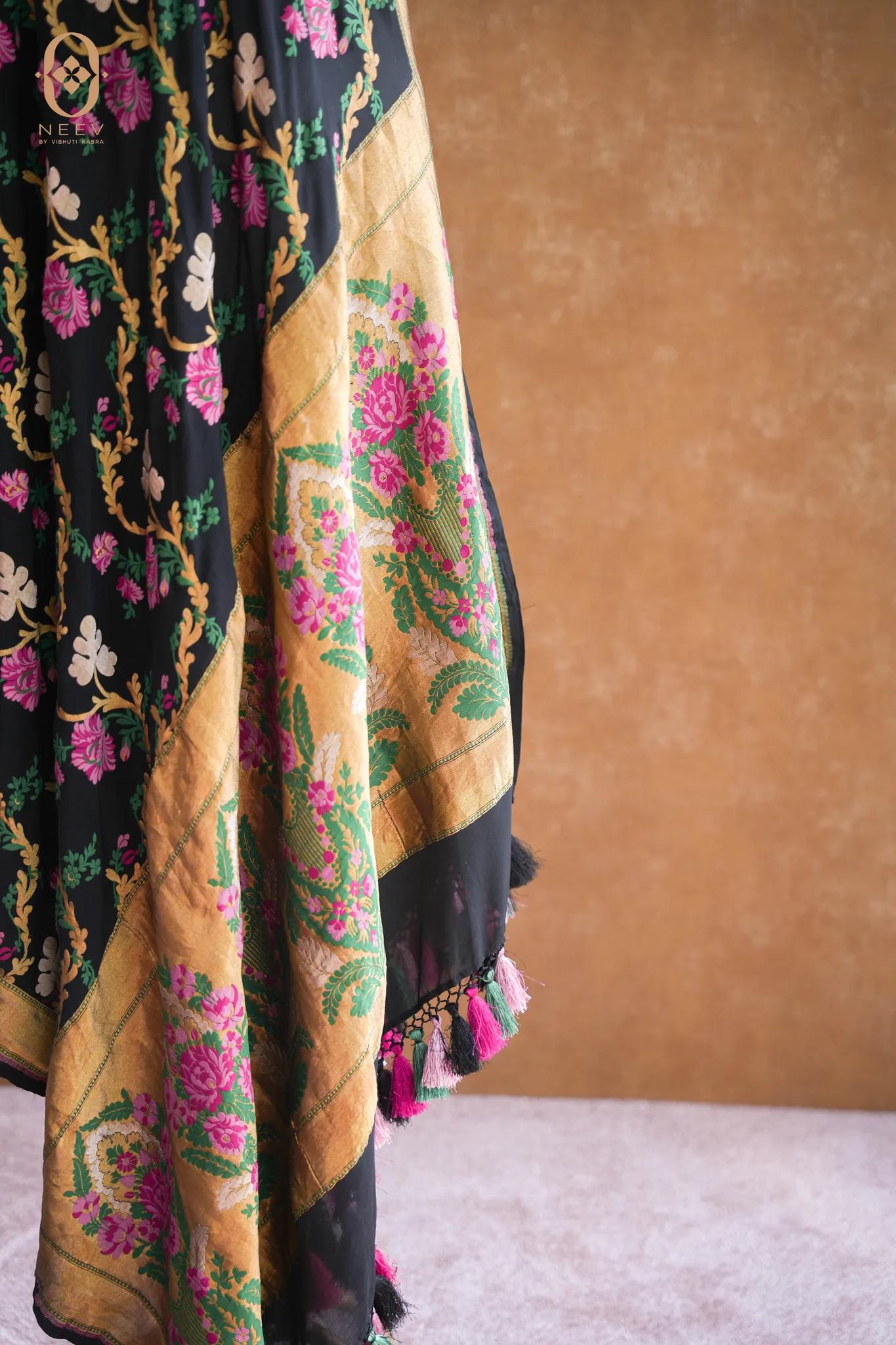 Georgette Jaal Paithani Dupatta