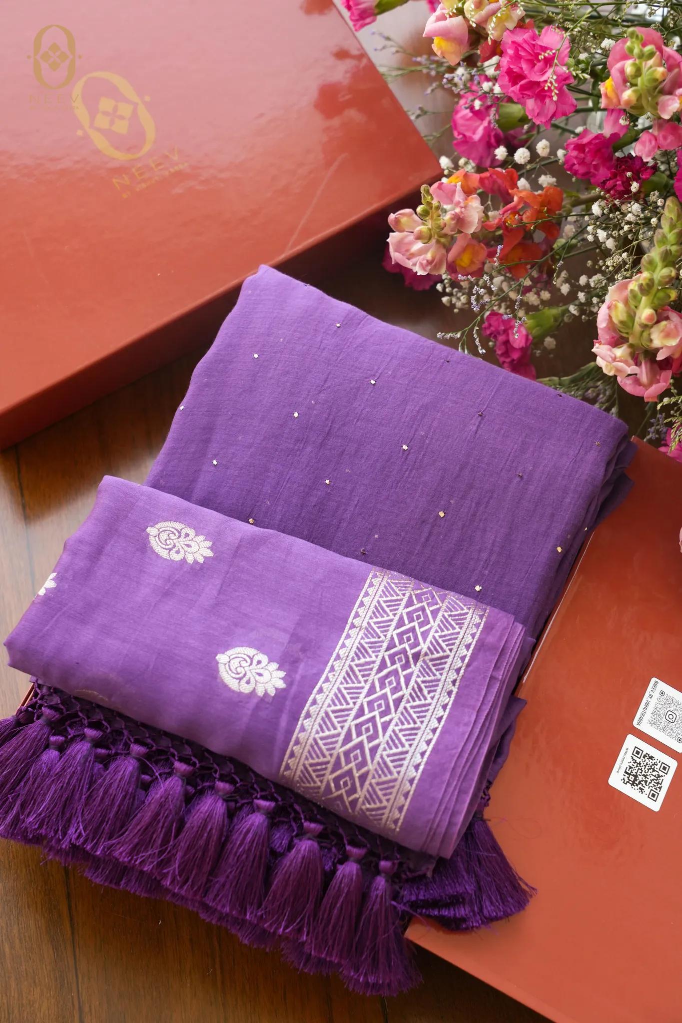 Chanderi Mukesh Suit Set