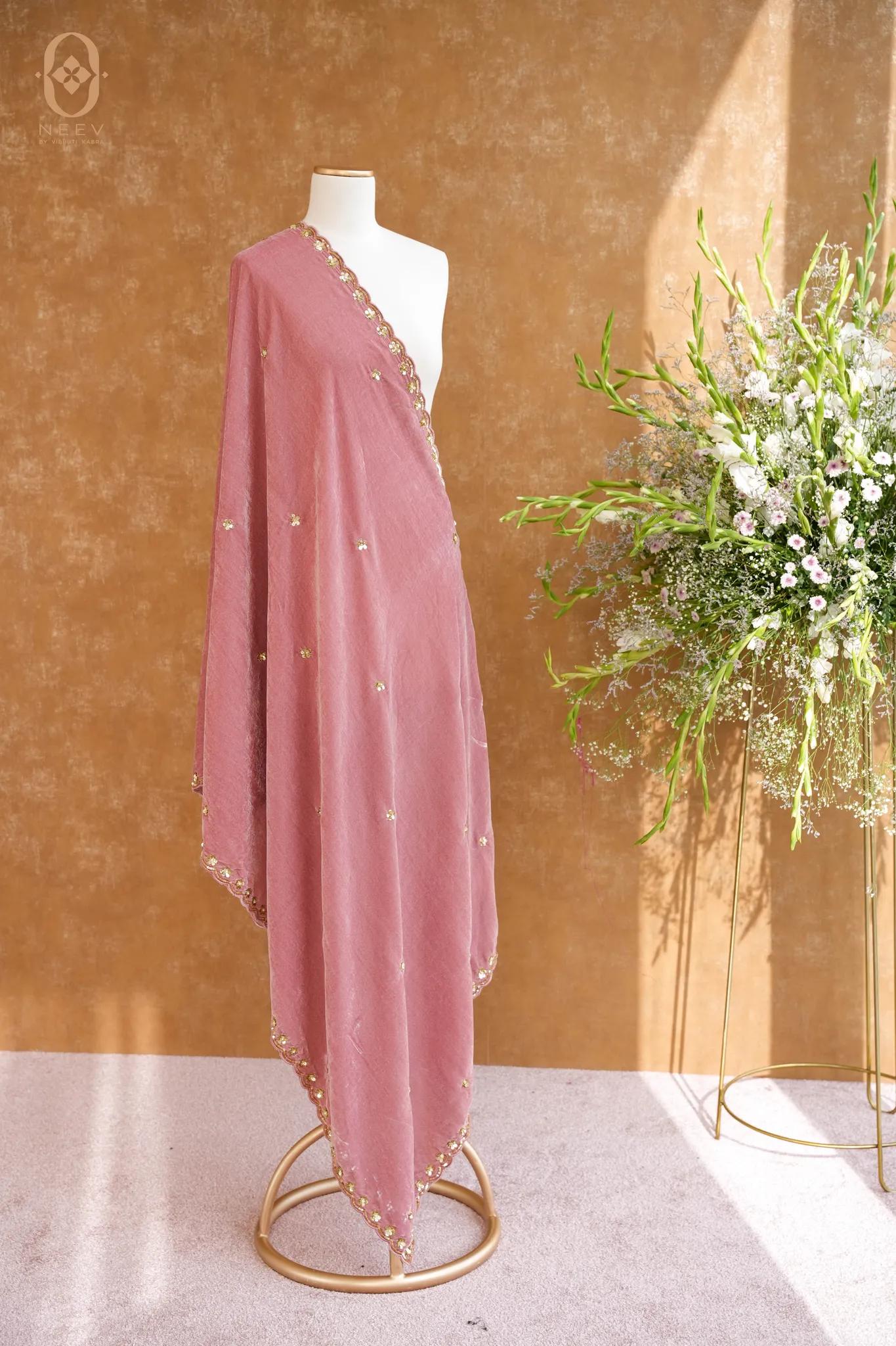 Velvet Handwork Dupatta