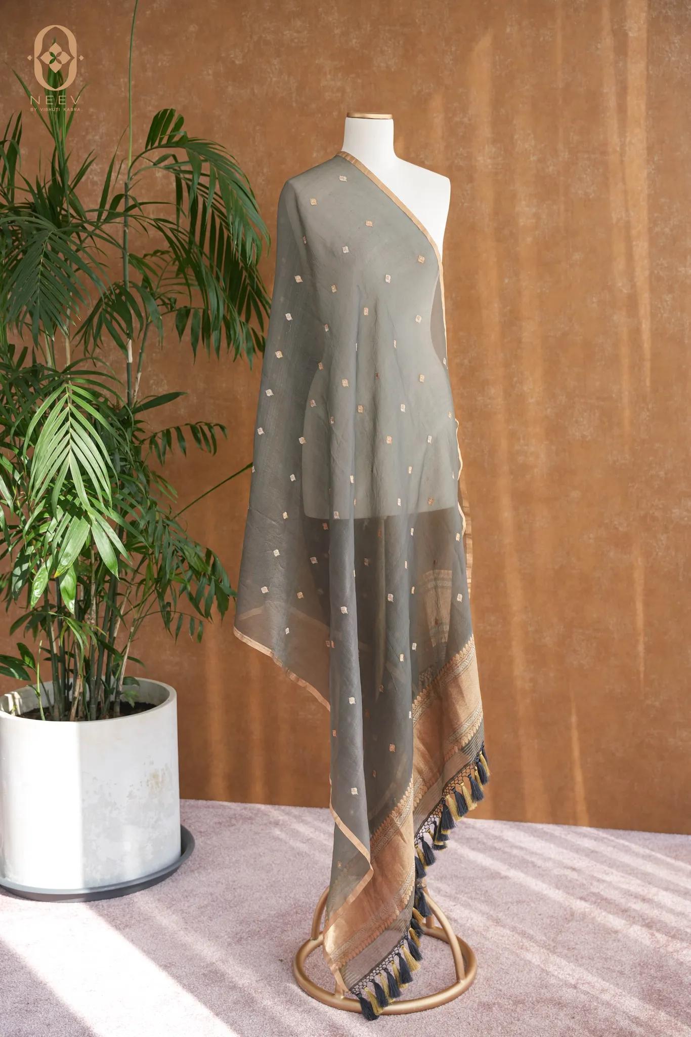 Kora Silk Boota Dupatta