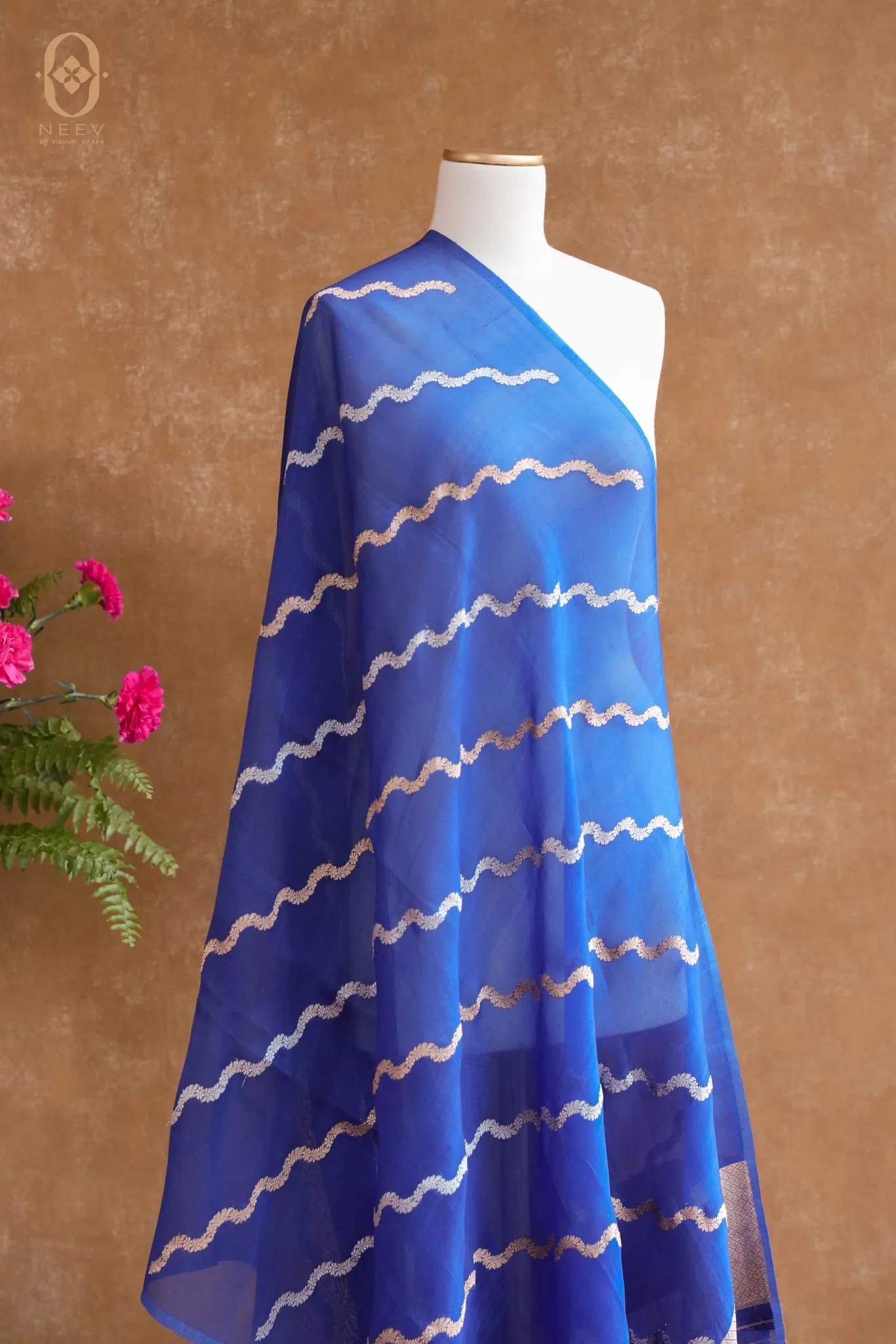 Kora Silk Stripe Dupatta