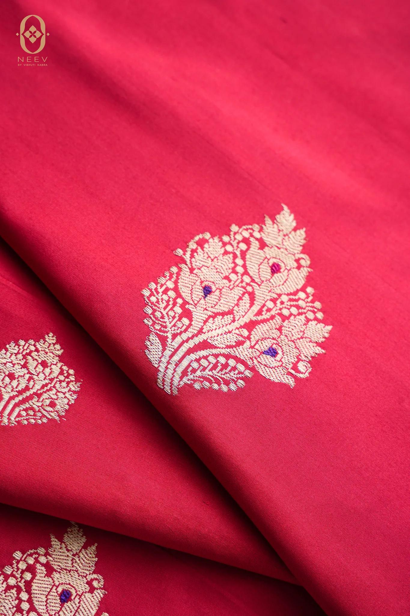 Katan Silk Boota Fabric