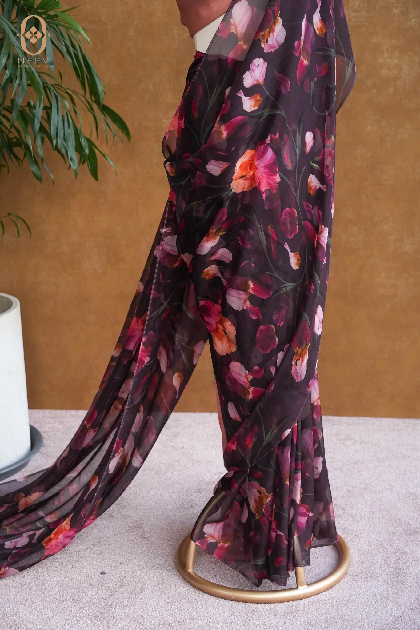 Premium Printed Chiffon Saree