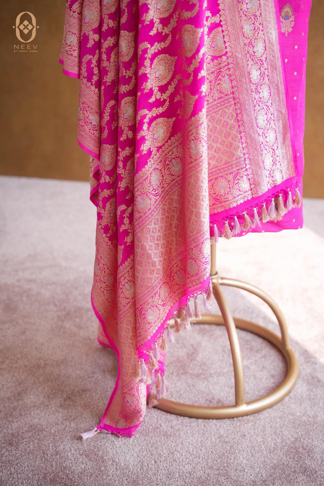 Munga Tassar Meenakari Suit Set
