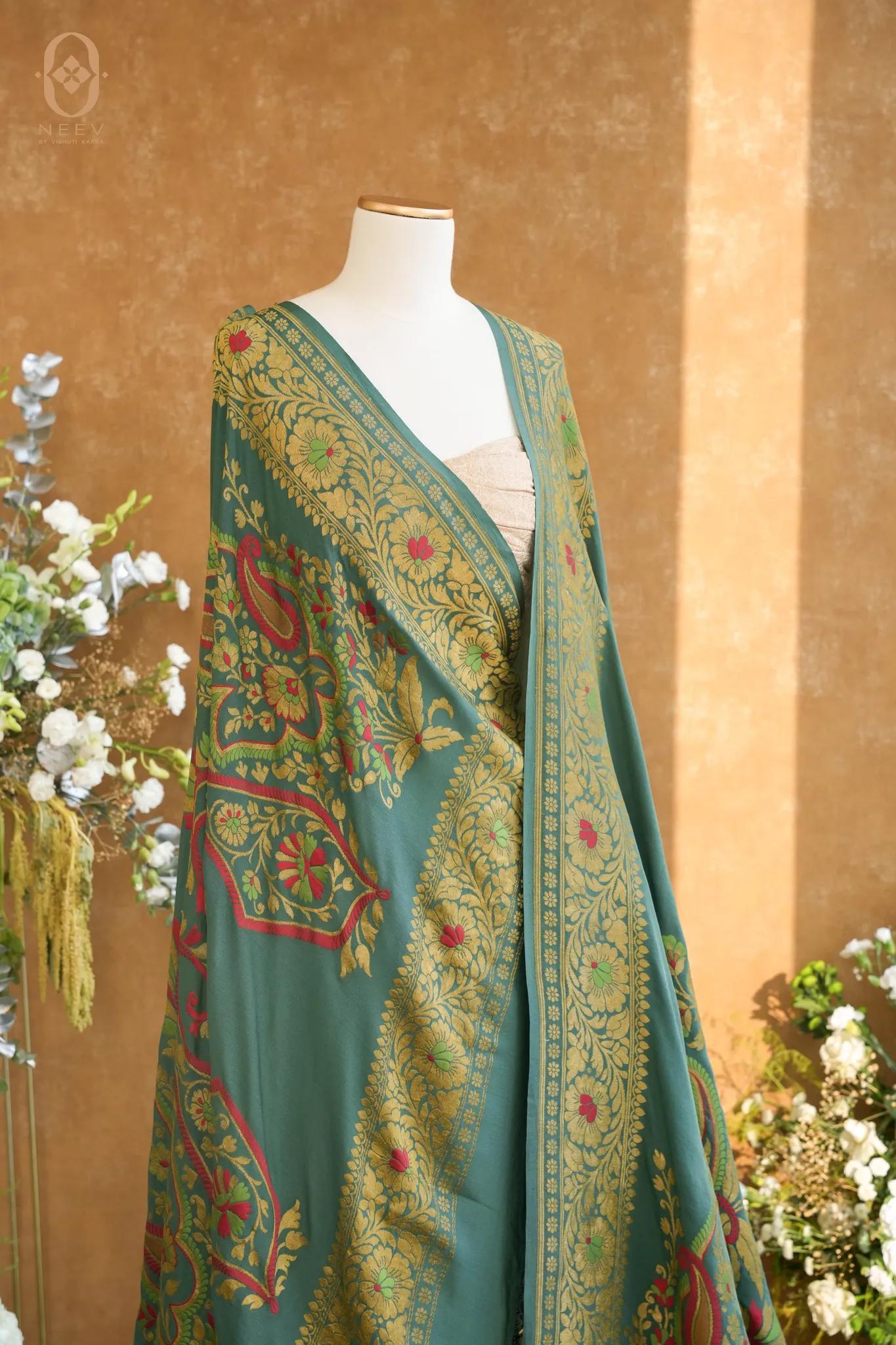 Georgette Multi Meenakari Dupatta
