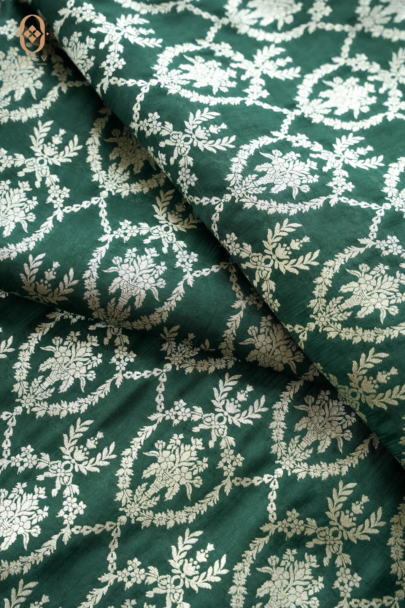 Festive Chinia Boota Fabric