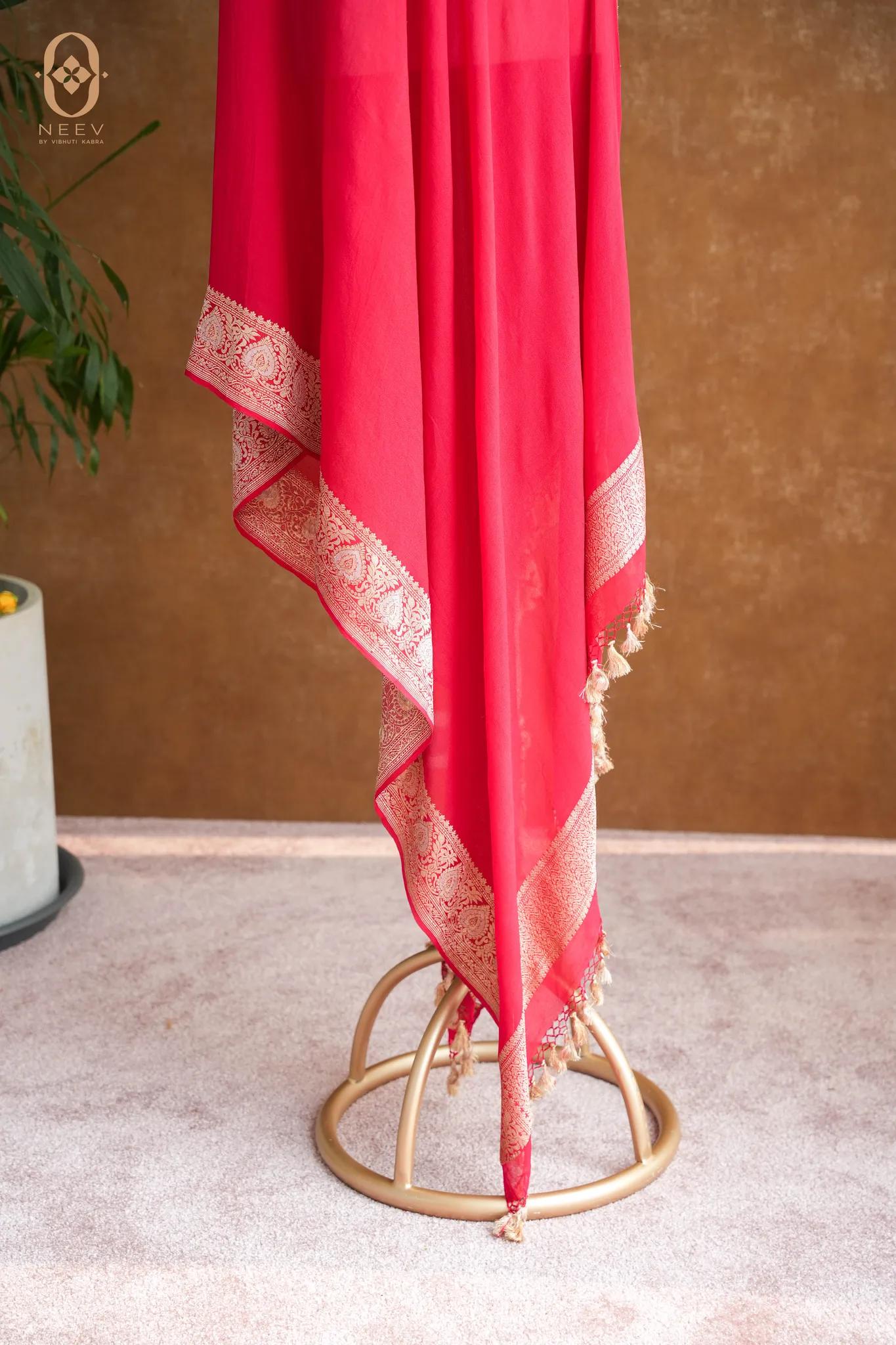 Paan Georgette Dupatta
