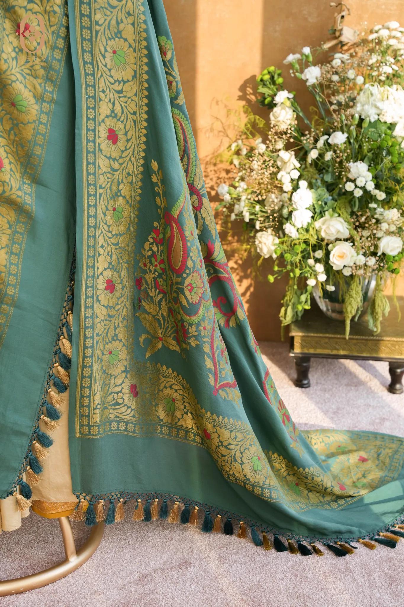 Georgette Multi Meenakari Dupatta