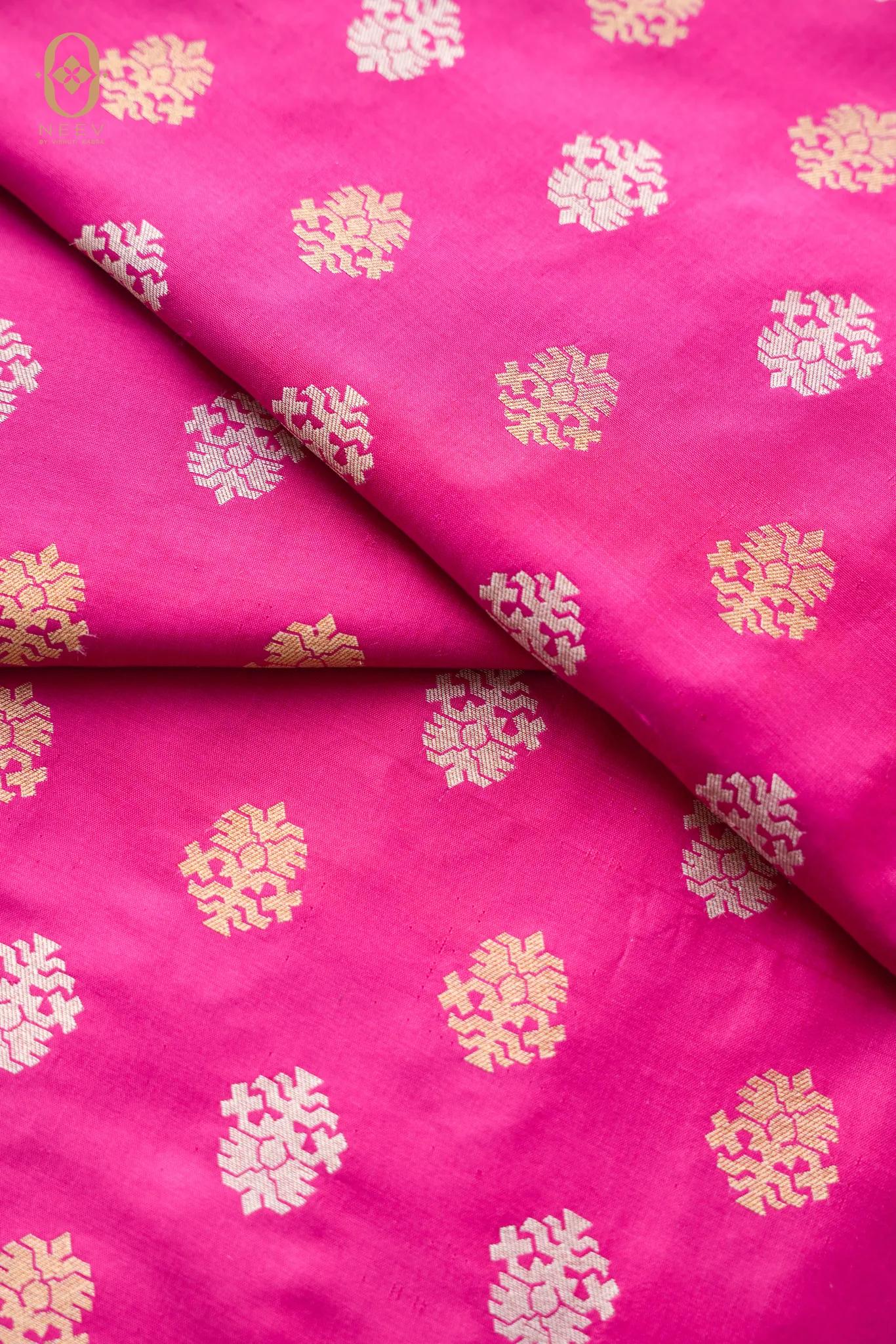 Katan Silk Boota Fabric