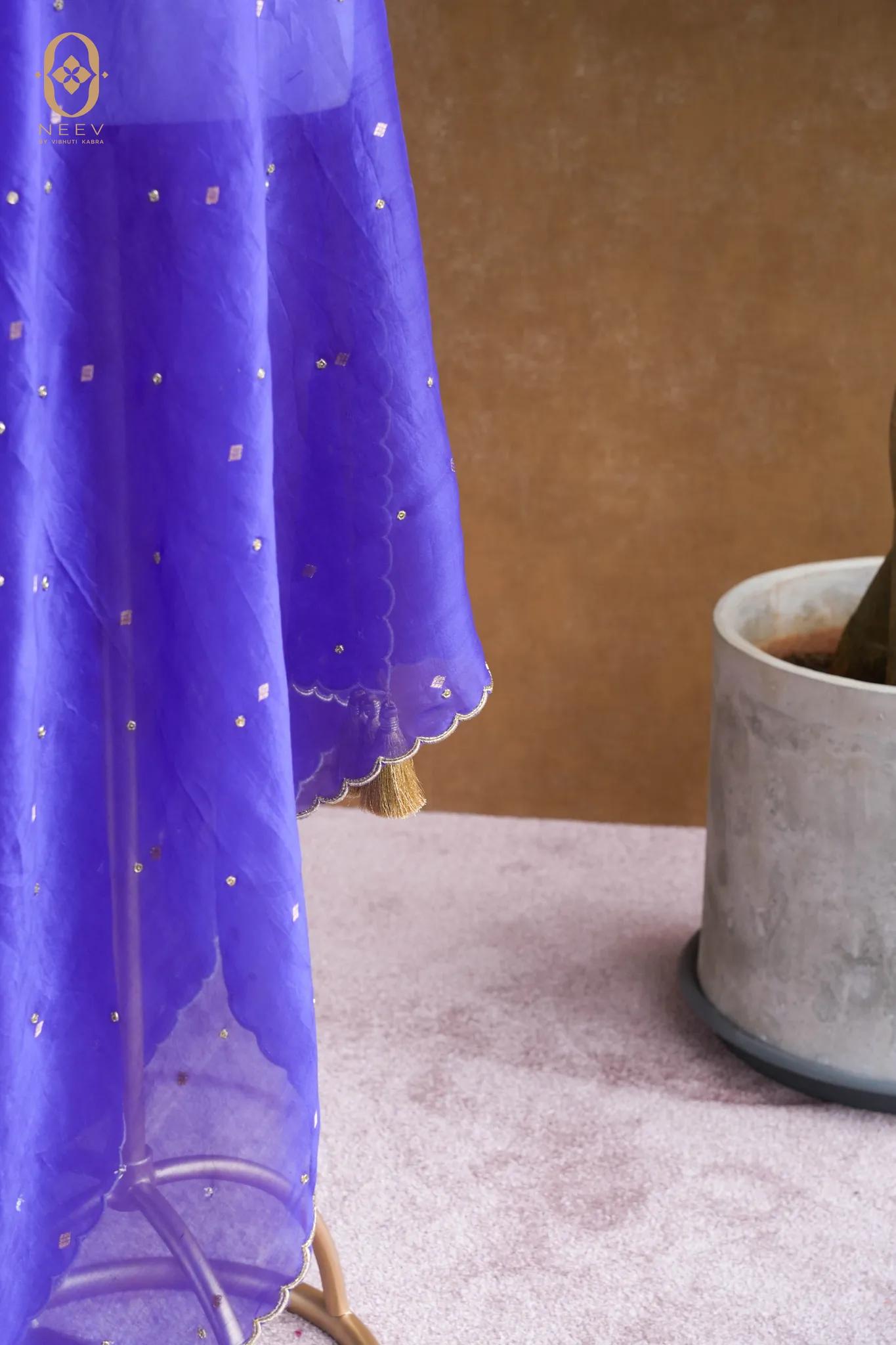Kora Silk Handwork Dupatta