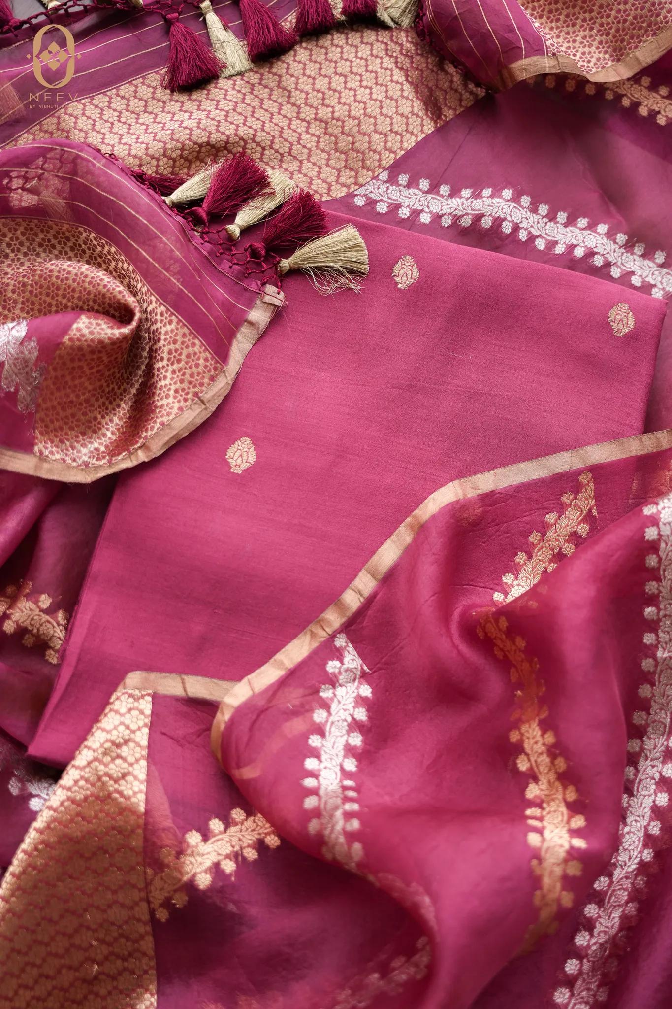 Chinia Silk Boota Suit Set