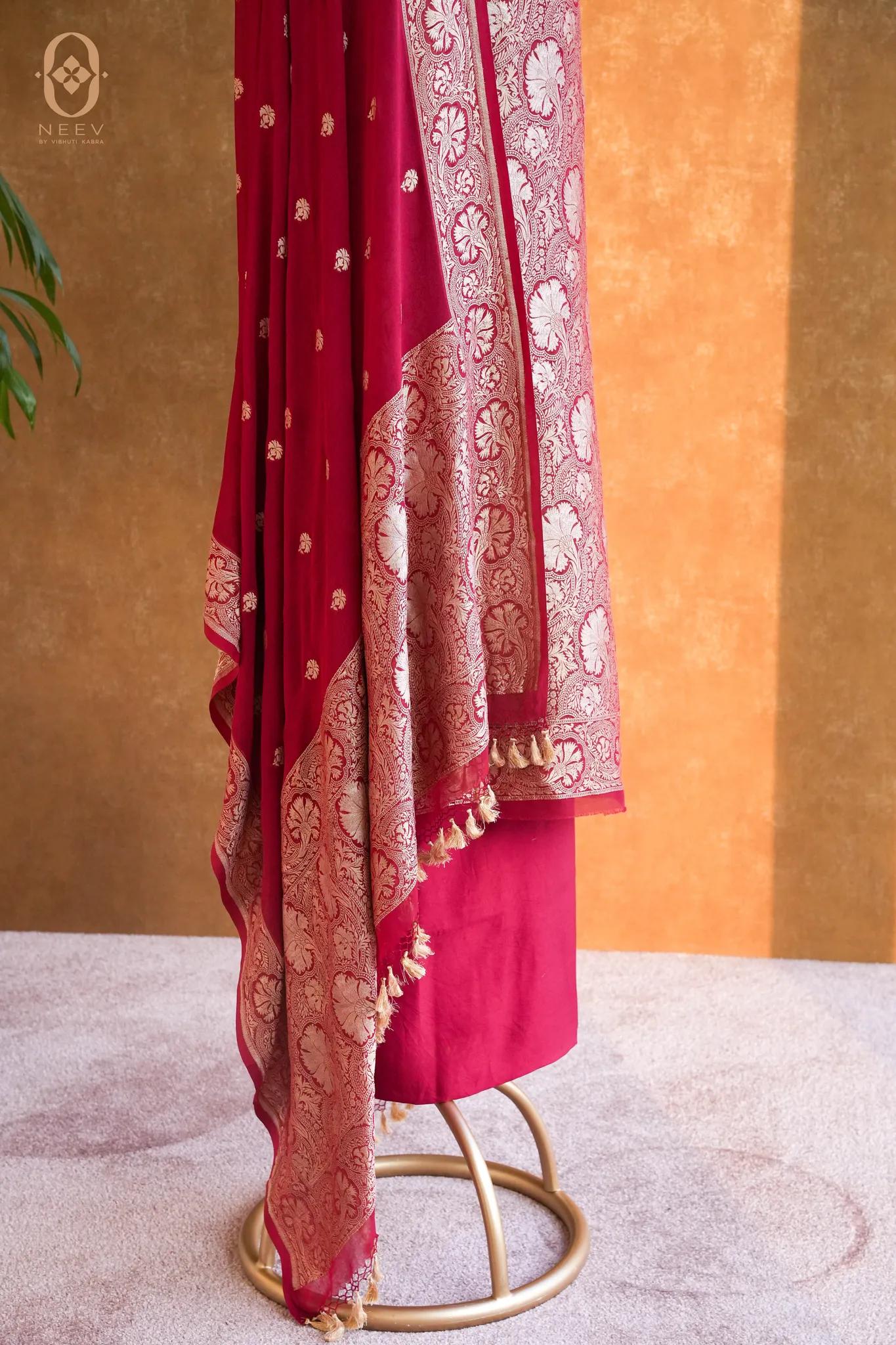 Georgette Brocade Suit Set