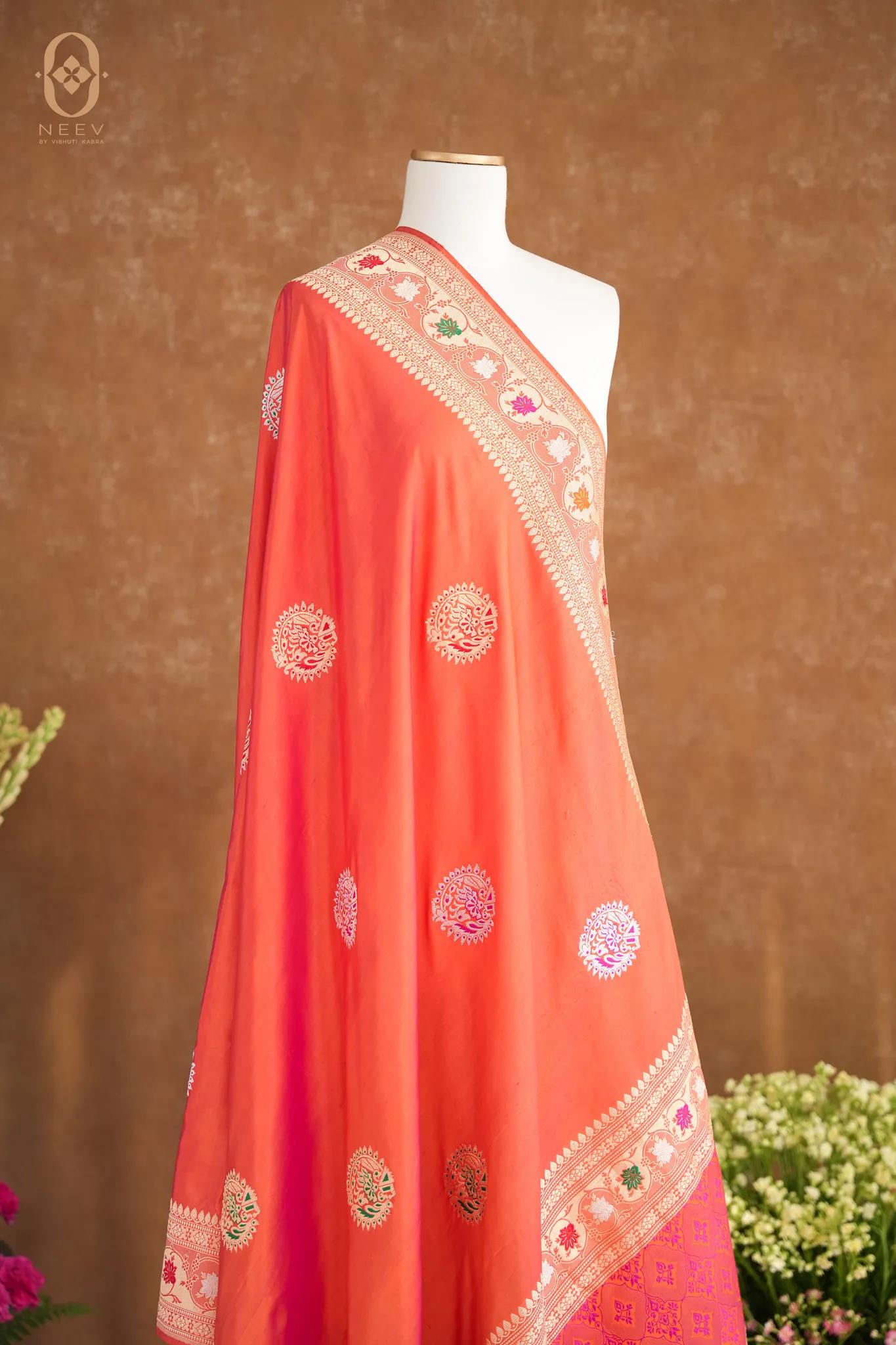 Katan Silk Meenakari Dupatta